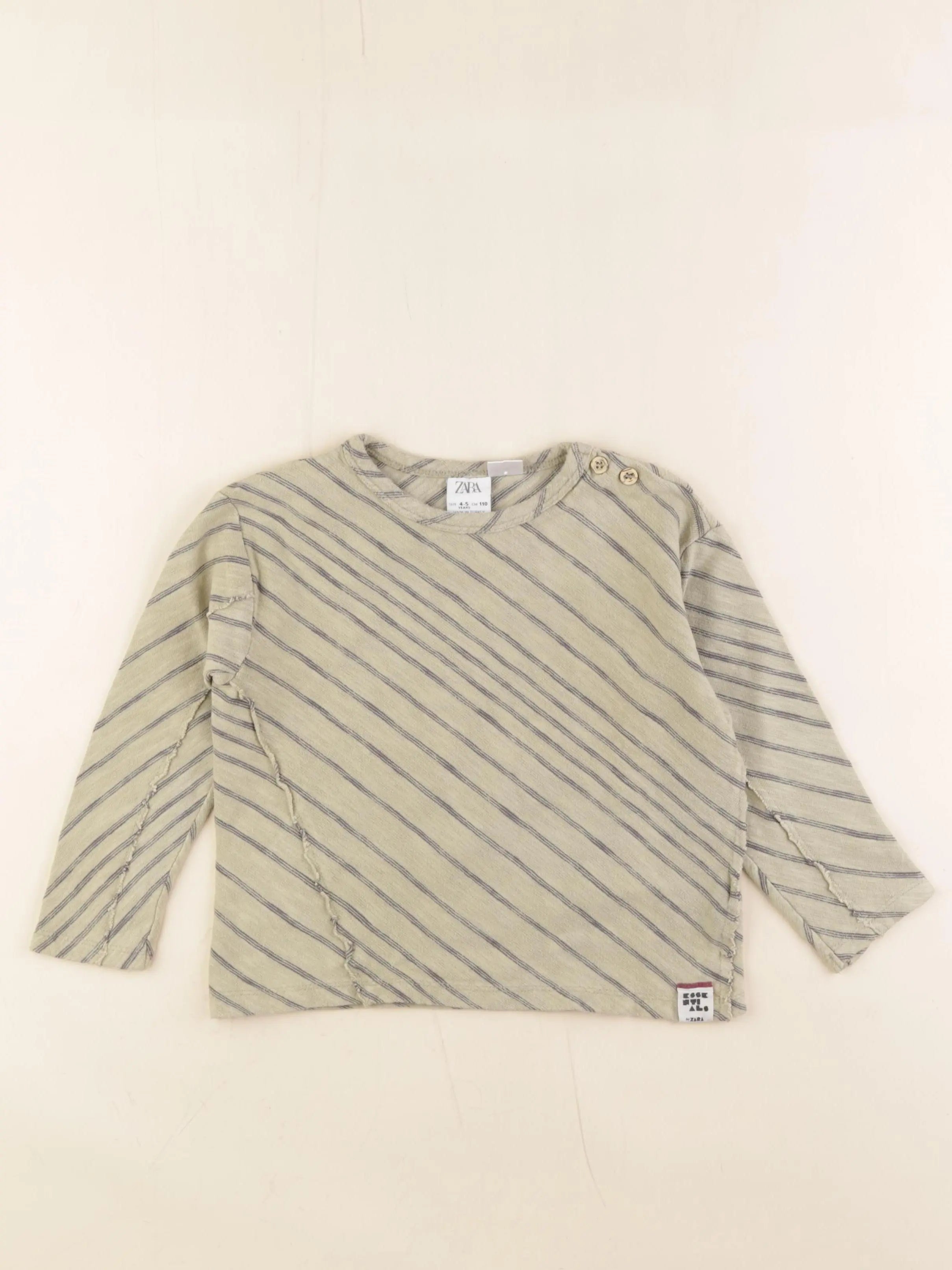 Zara - tee-shirt vert - 4/5 ans