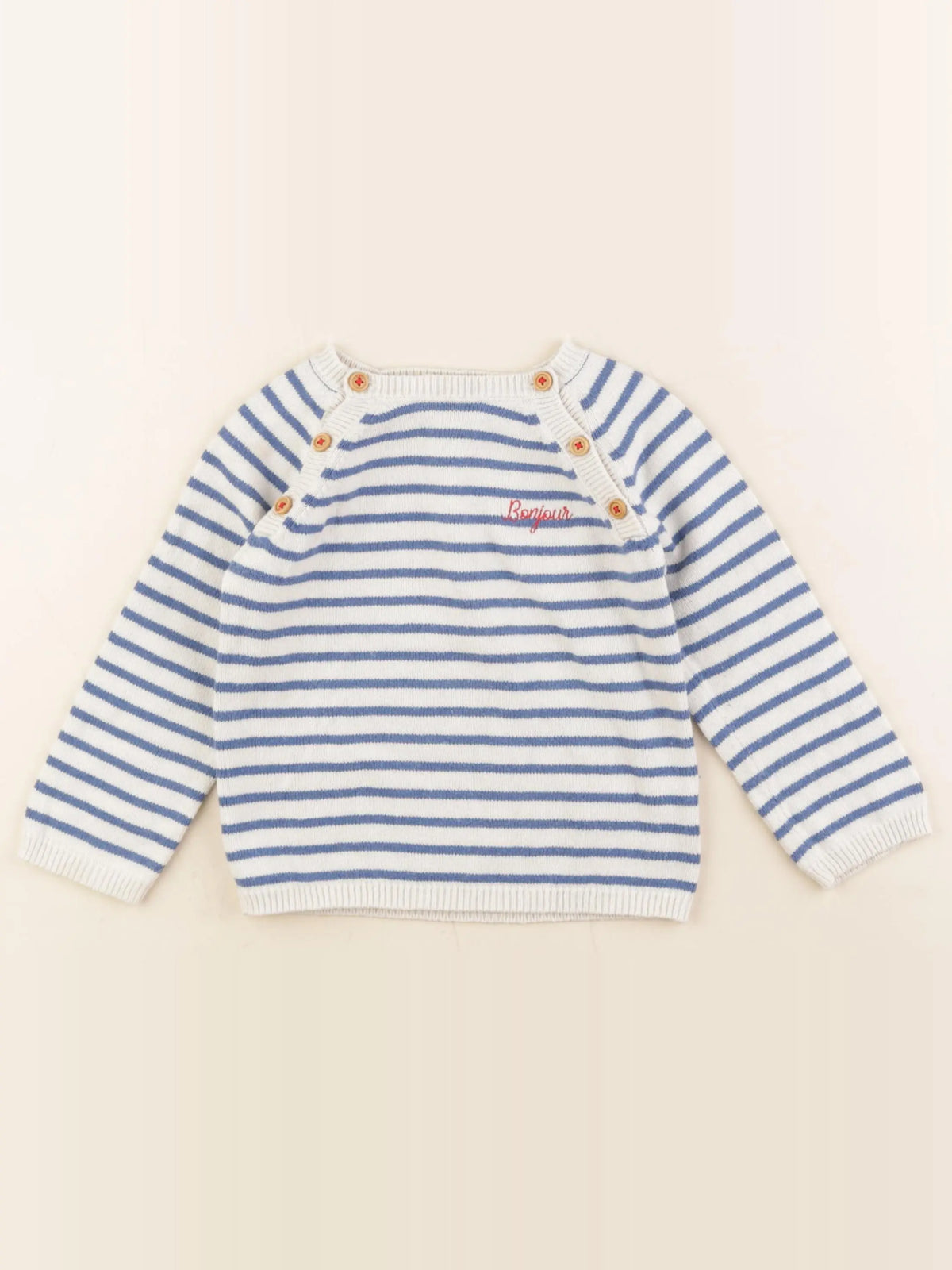 Cyrillus - pull bleu - 36 mois