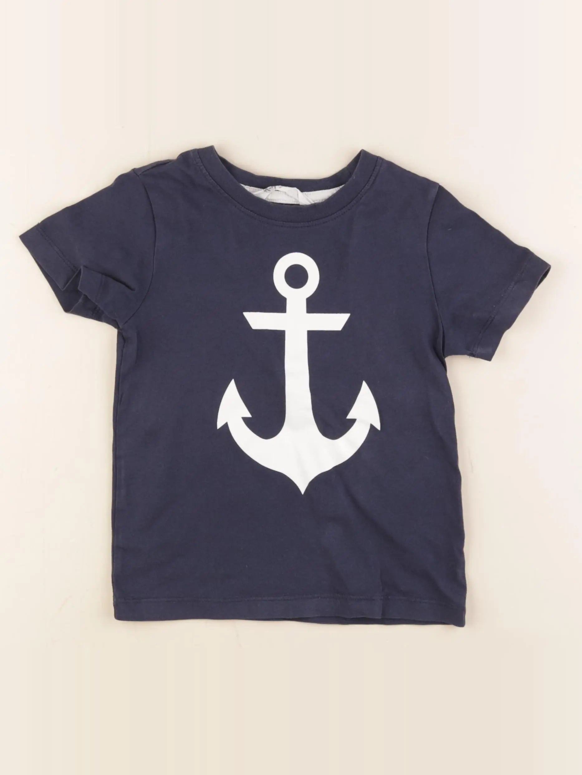 H&M - tee-shirt bleu - 2/4 ans