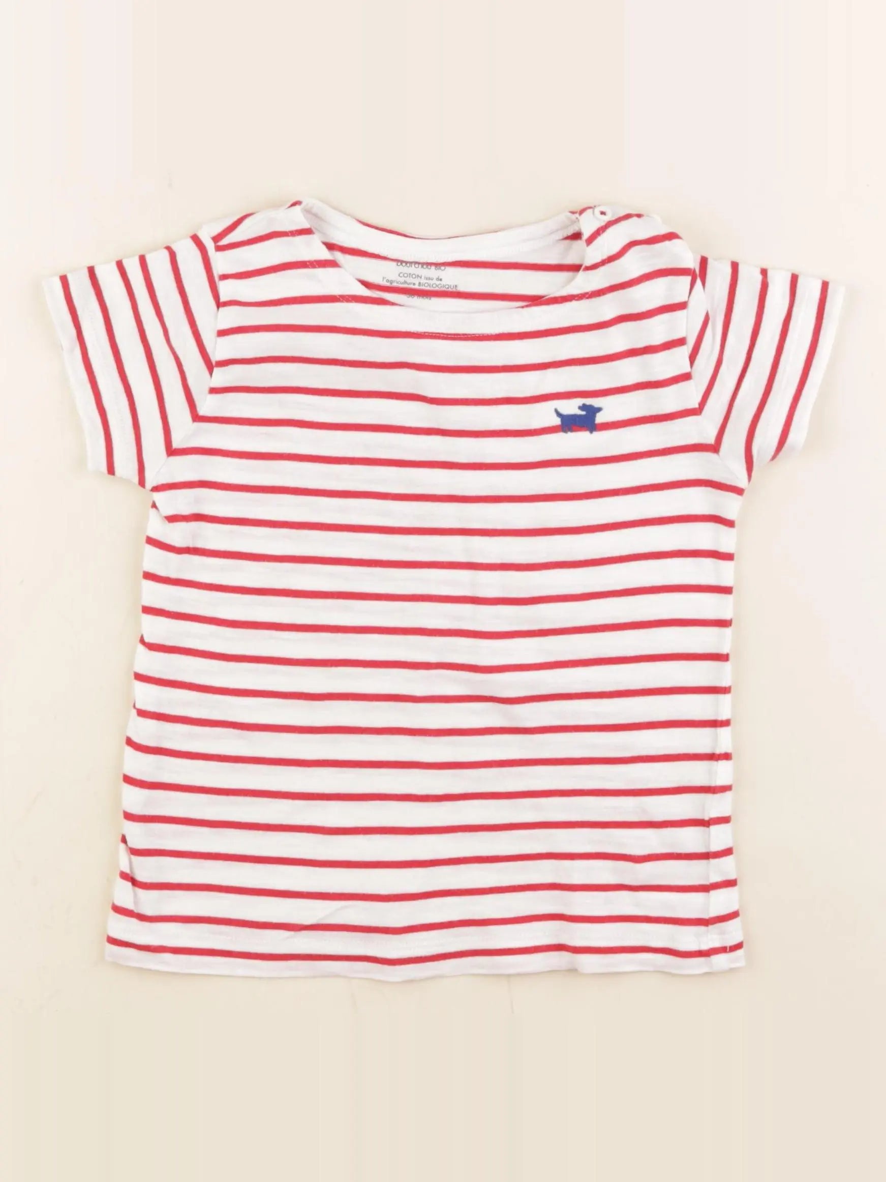 Boutchou - tee-shirt rouge - 36 mois