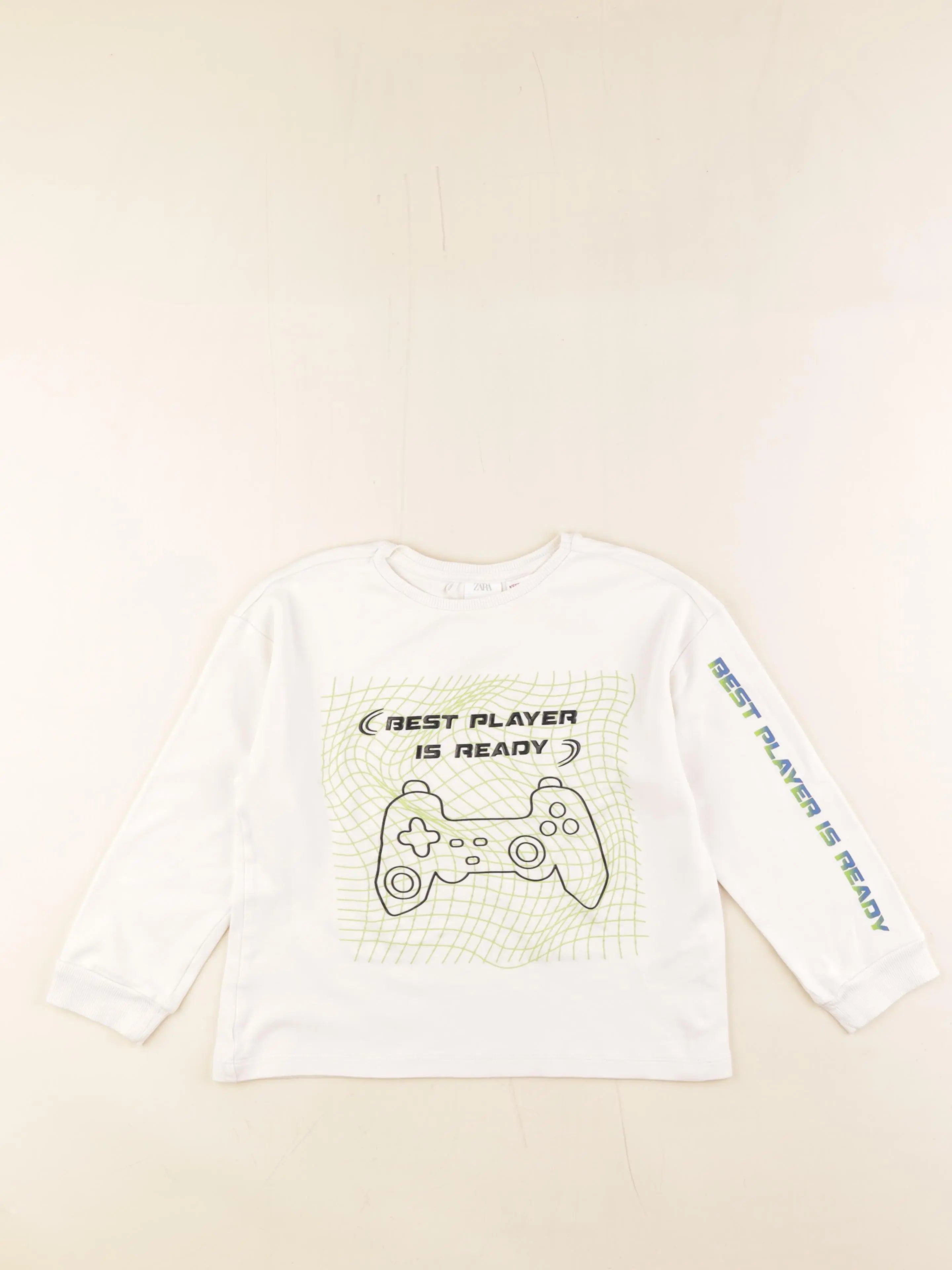 Zara - tee-shirt blanc - 6/7 ans