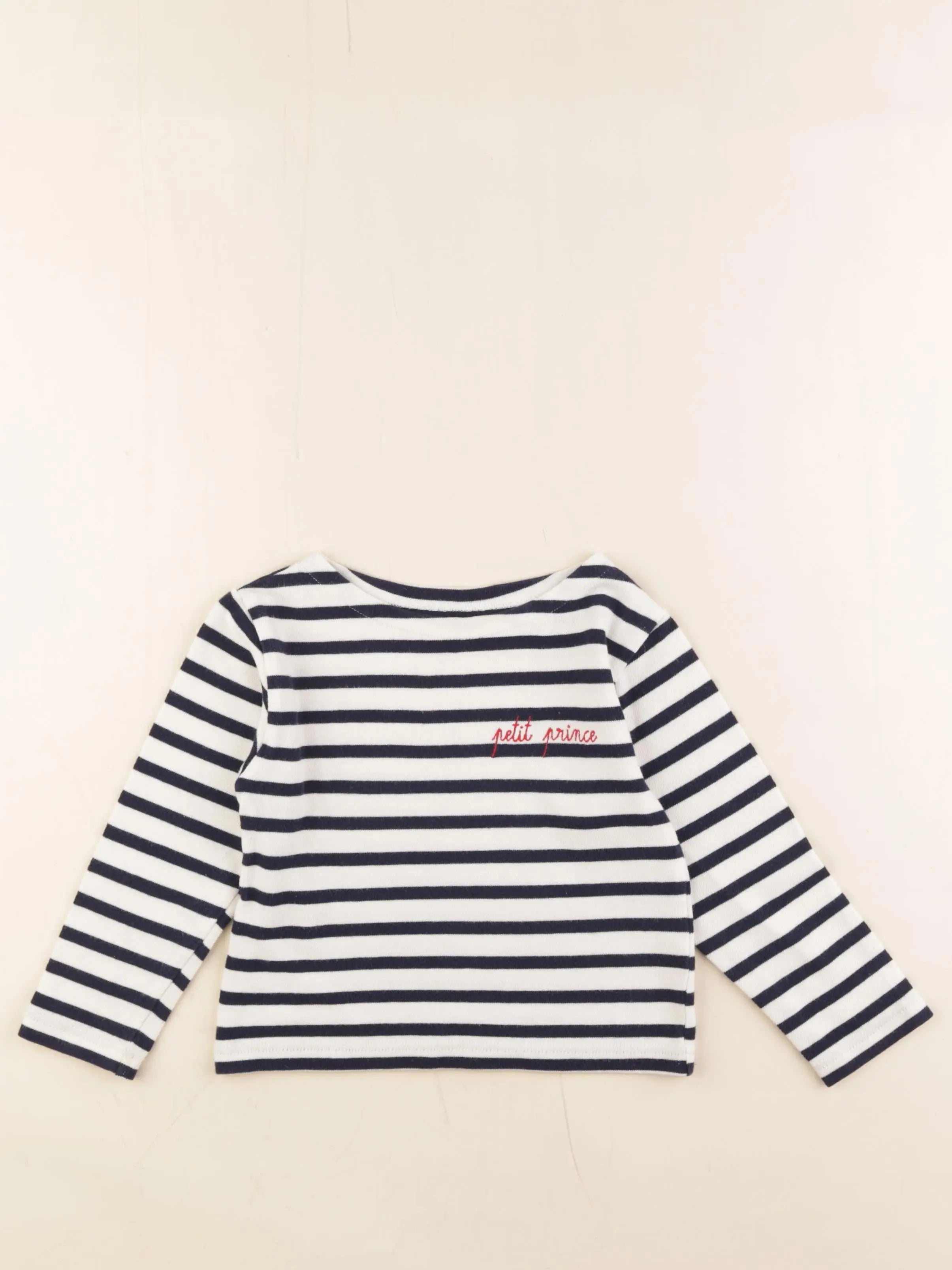Maison Labiche - tee-shirt blanc, bleu - 4 ans