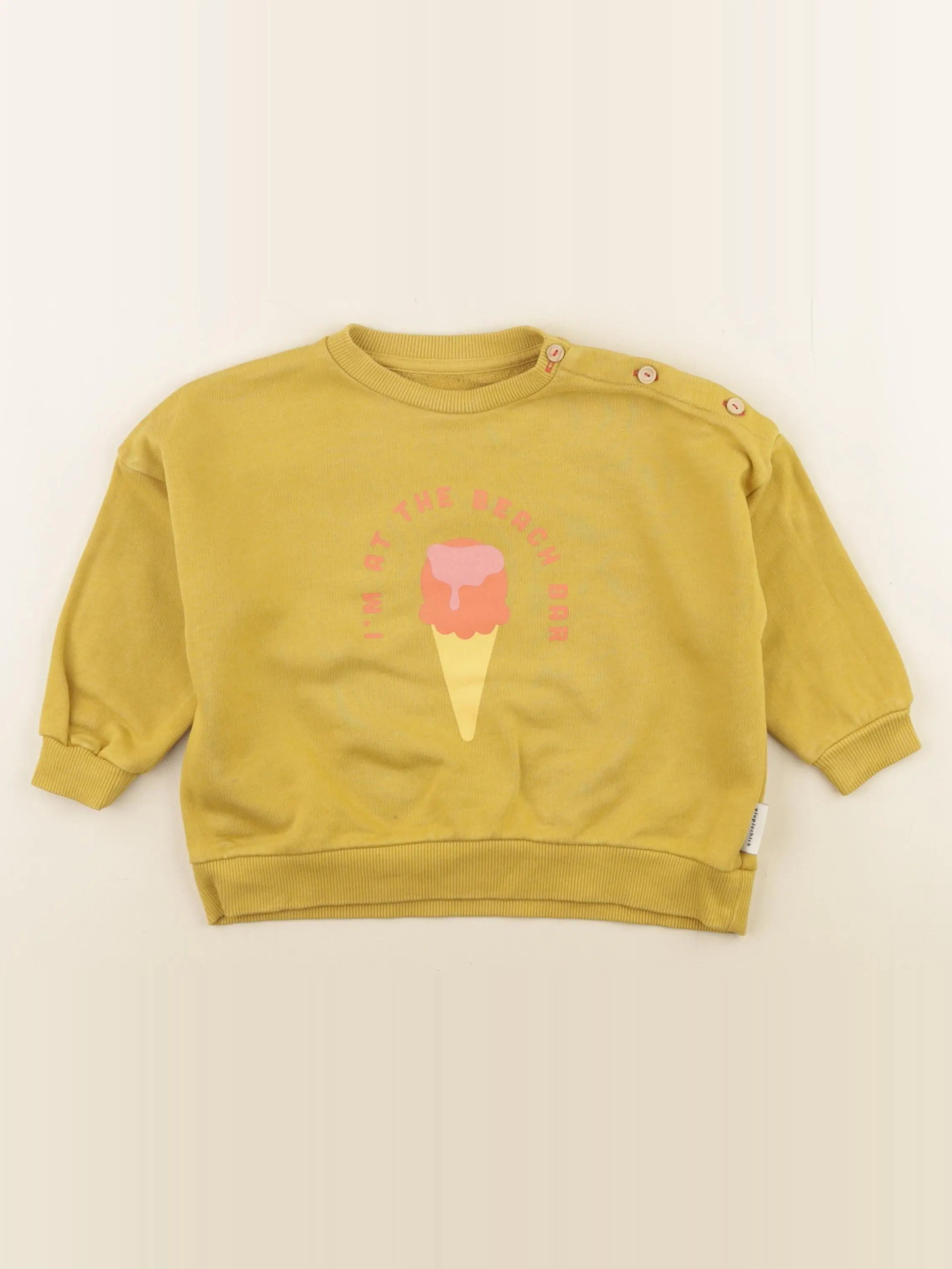 Piupiuchick - sweat jaune - 24 mois