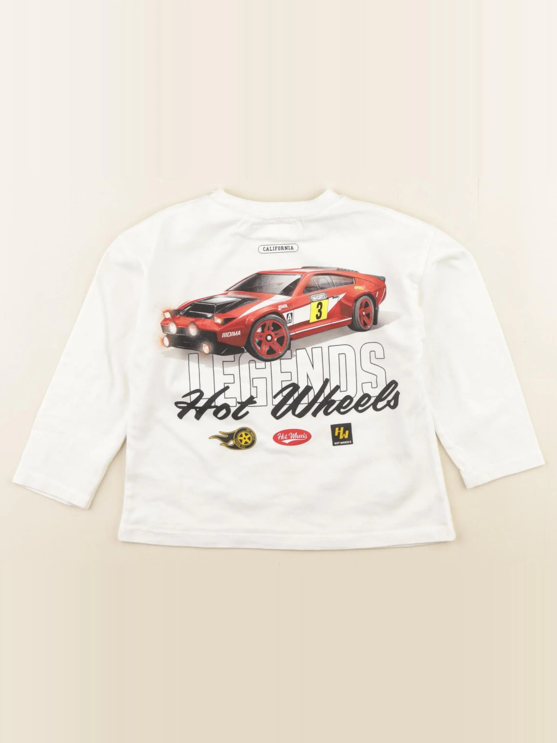 Zara - tee-shirt imprimé au dos blanc - 3 ans