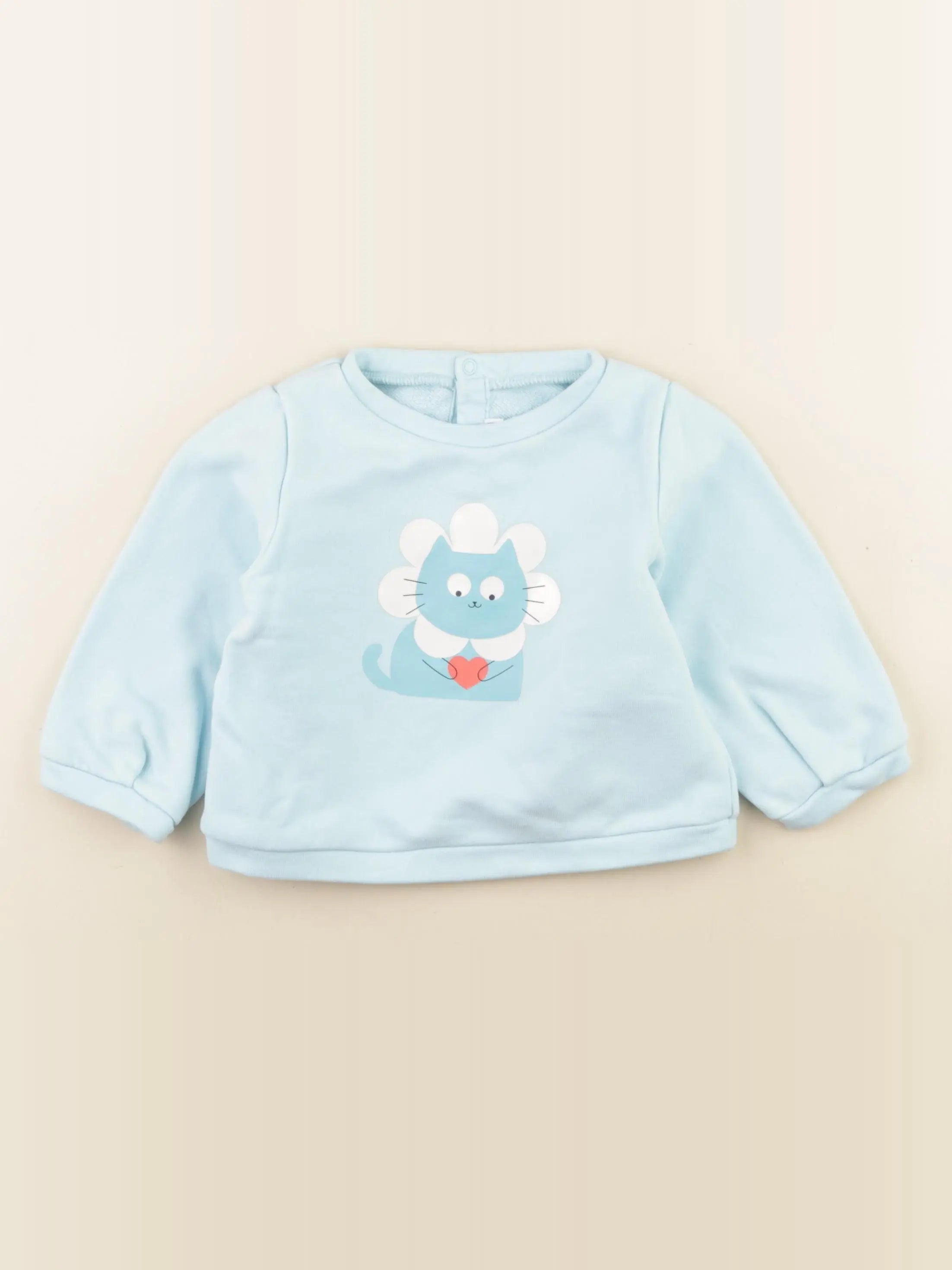 Jacadi - sweat bleu - 24 mois