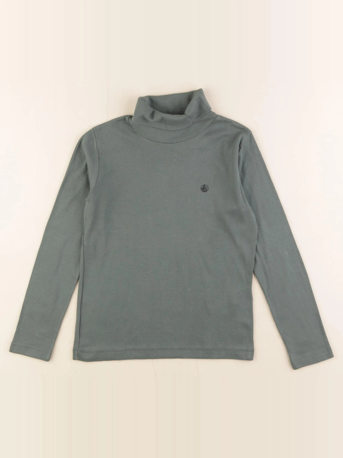 Petit Bateau - sous-pull vert - 8 ans