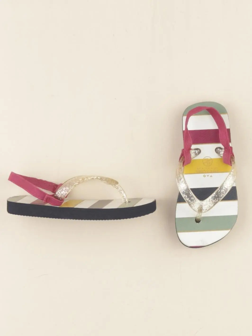 Tape à l'oeil - tongs multicolore, or - pointure 22/23