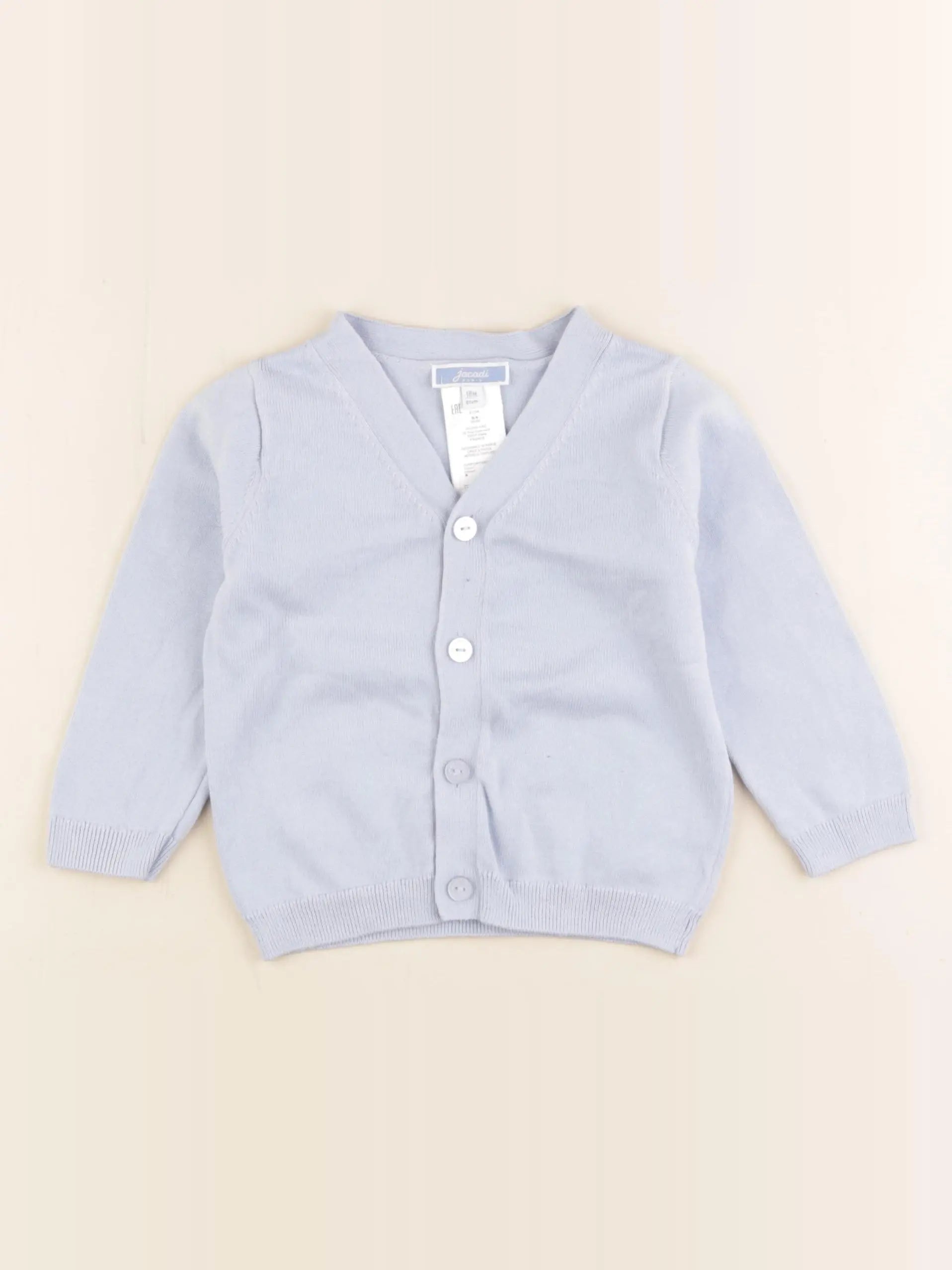 Jacadi - gilet bleu - 18 mois