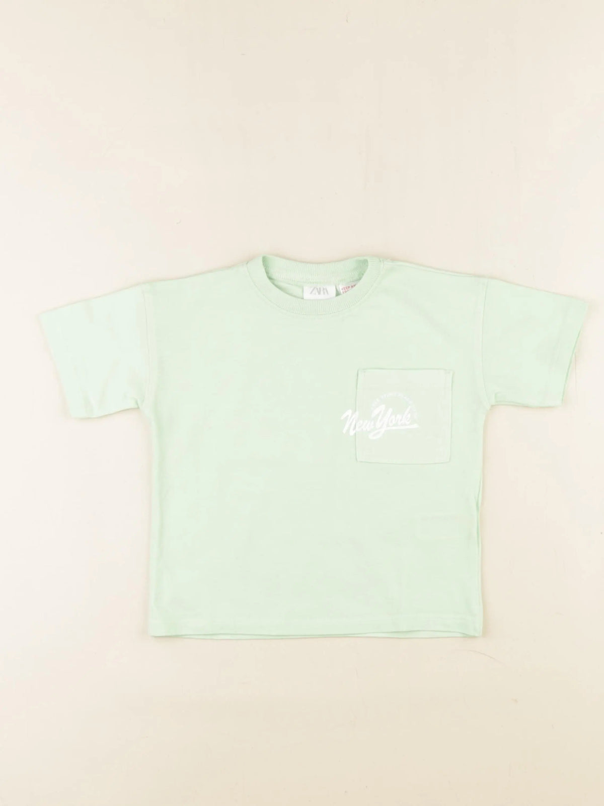 Zara - tee-shirt vert - 18 mois