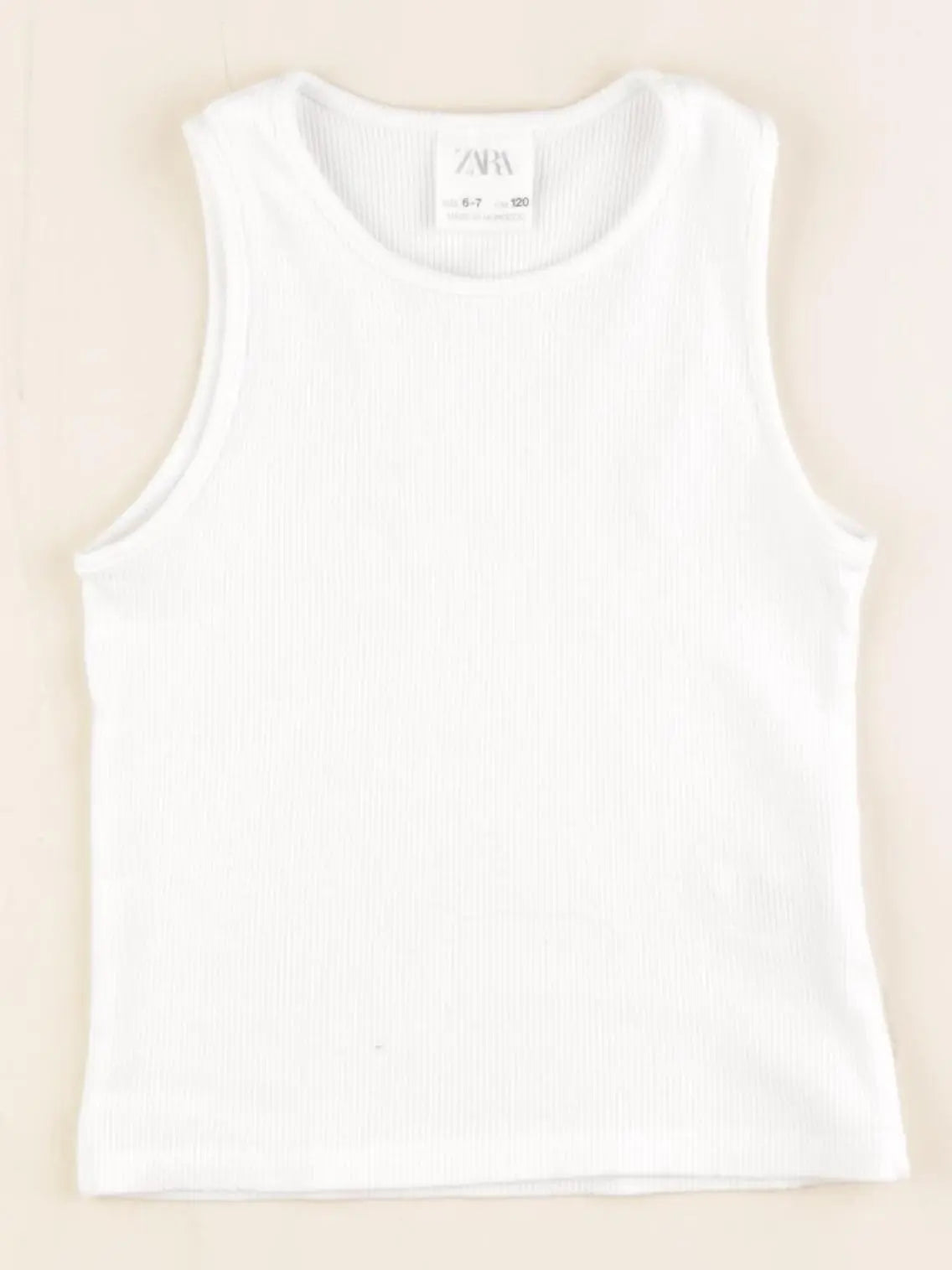 Zara - débardeur blanc - 6/7 ans