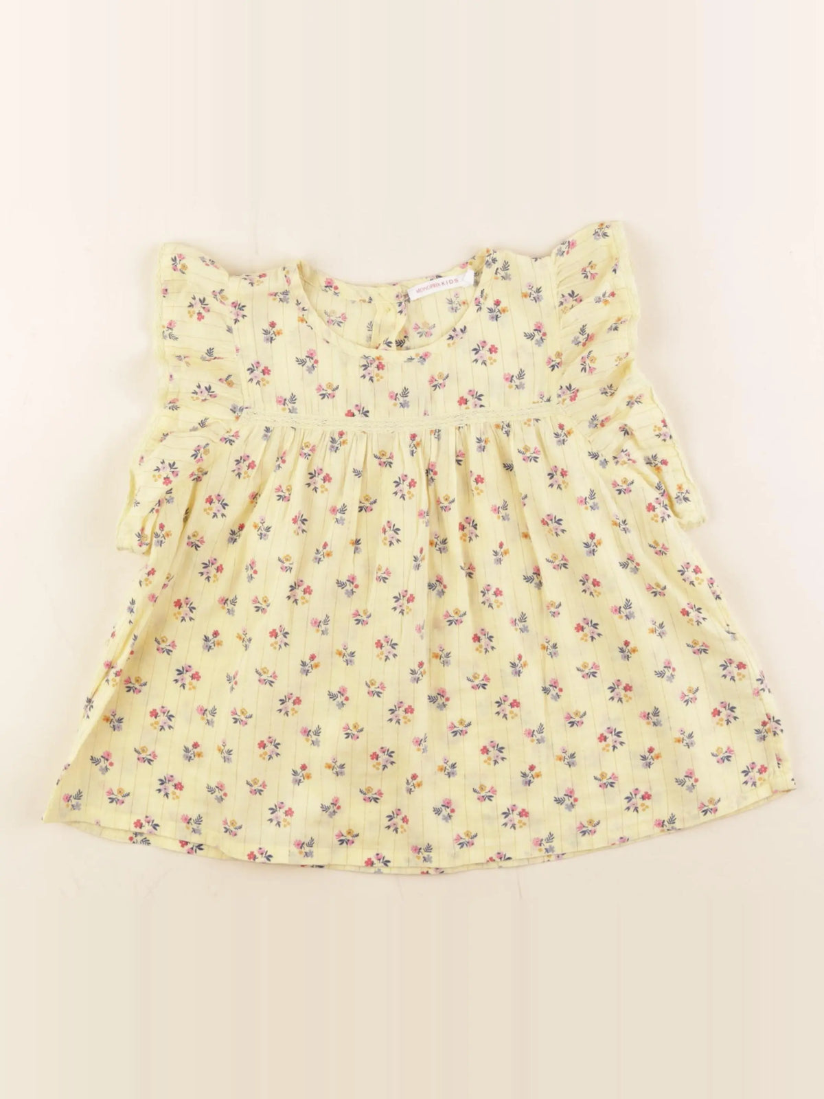 Monoprix - blouse jaune - 5 ans
