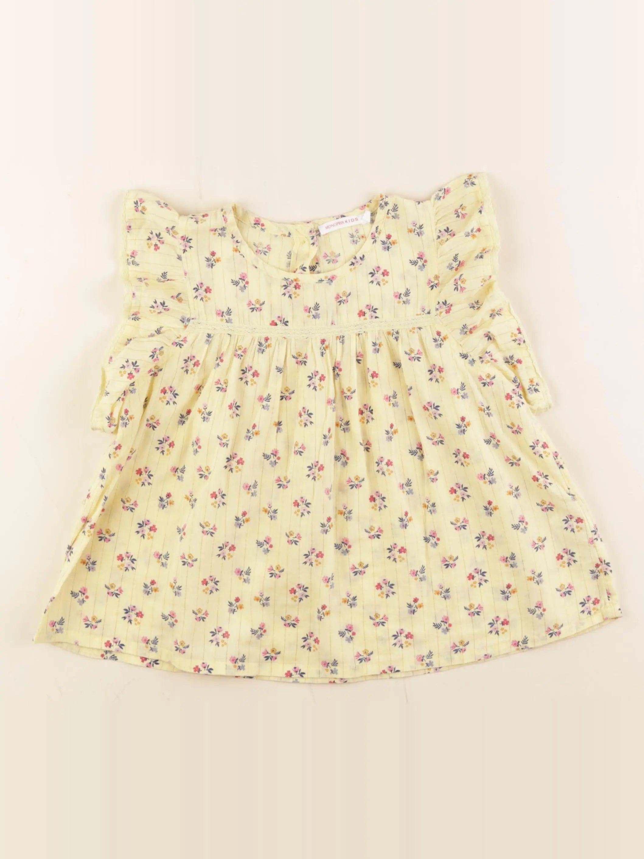Monoprix - blouse jaune - 5 ans