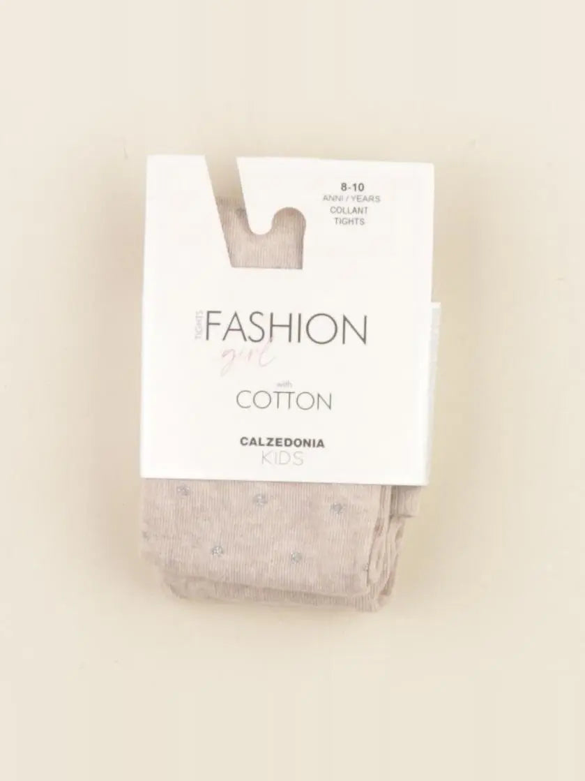 Calzedonia - collants beige, argent - 8/10 ans