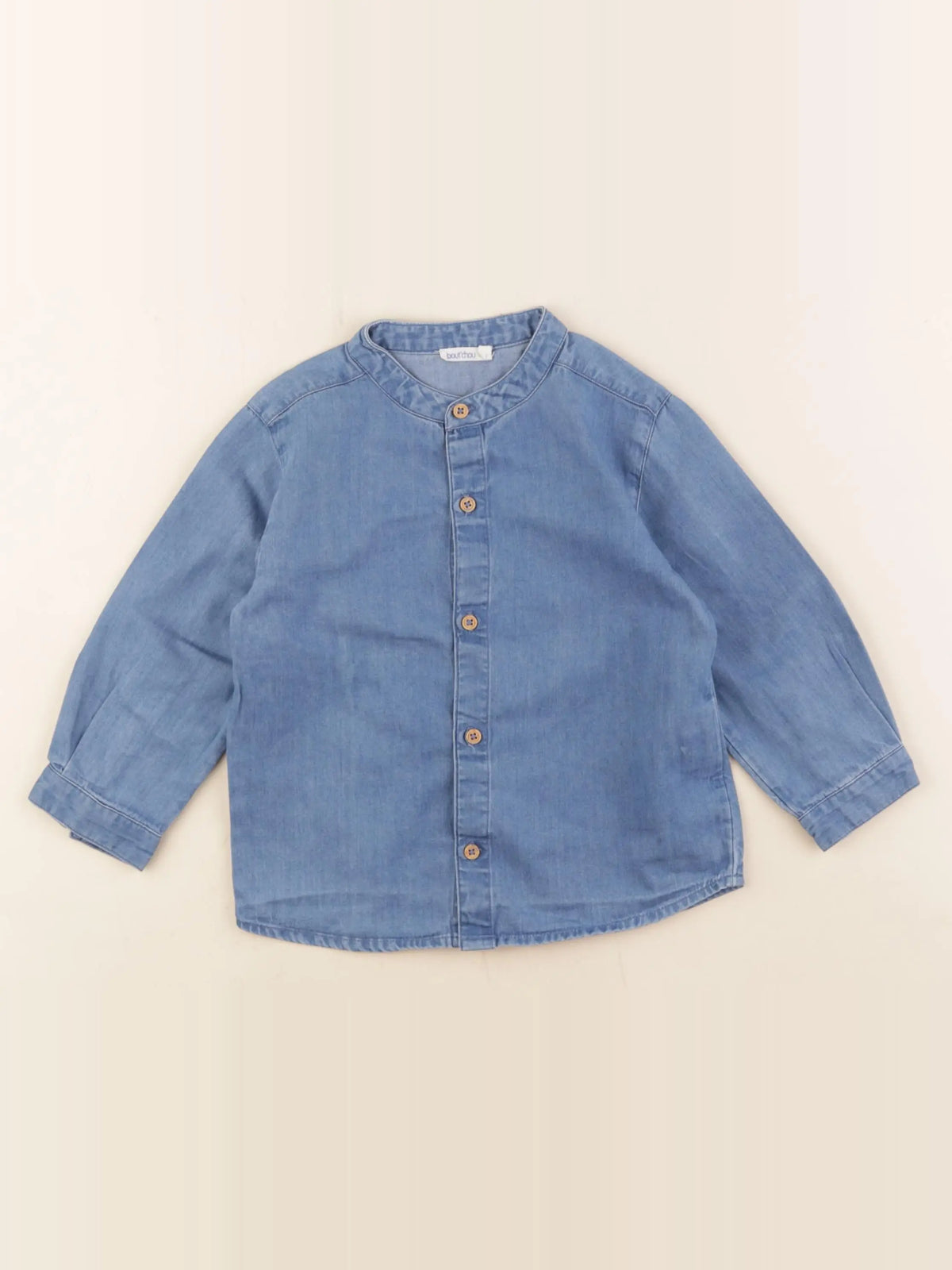 Boutchou - chemise bleu - 18 mois