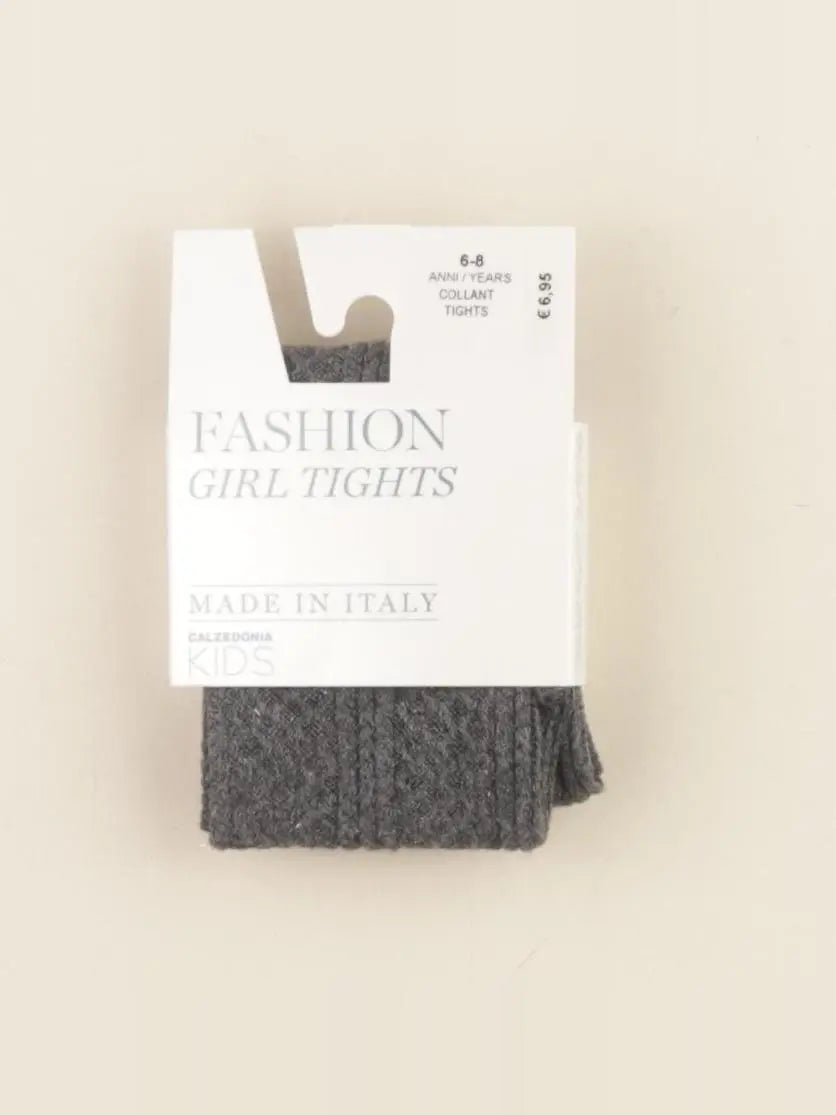 Calzedonia - collants gris, argent - 6/8 ans