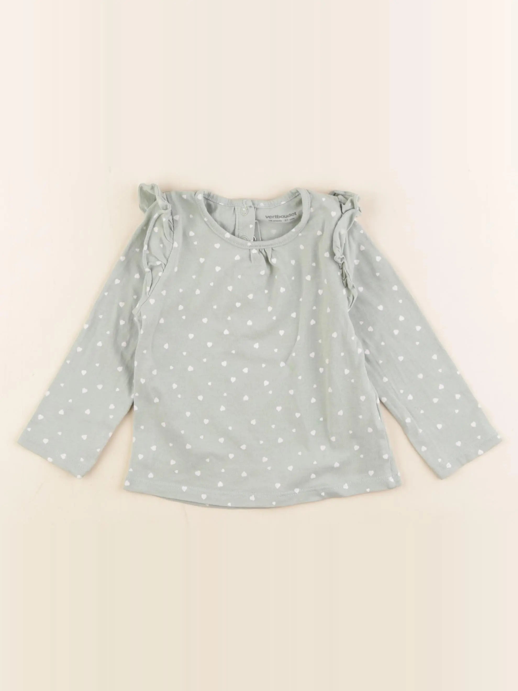 Vertbaudet - tee-shirt vert - 18 mois