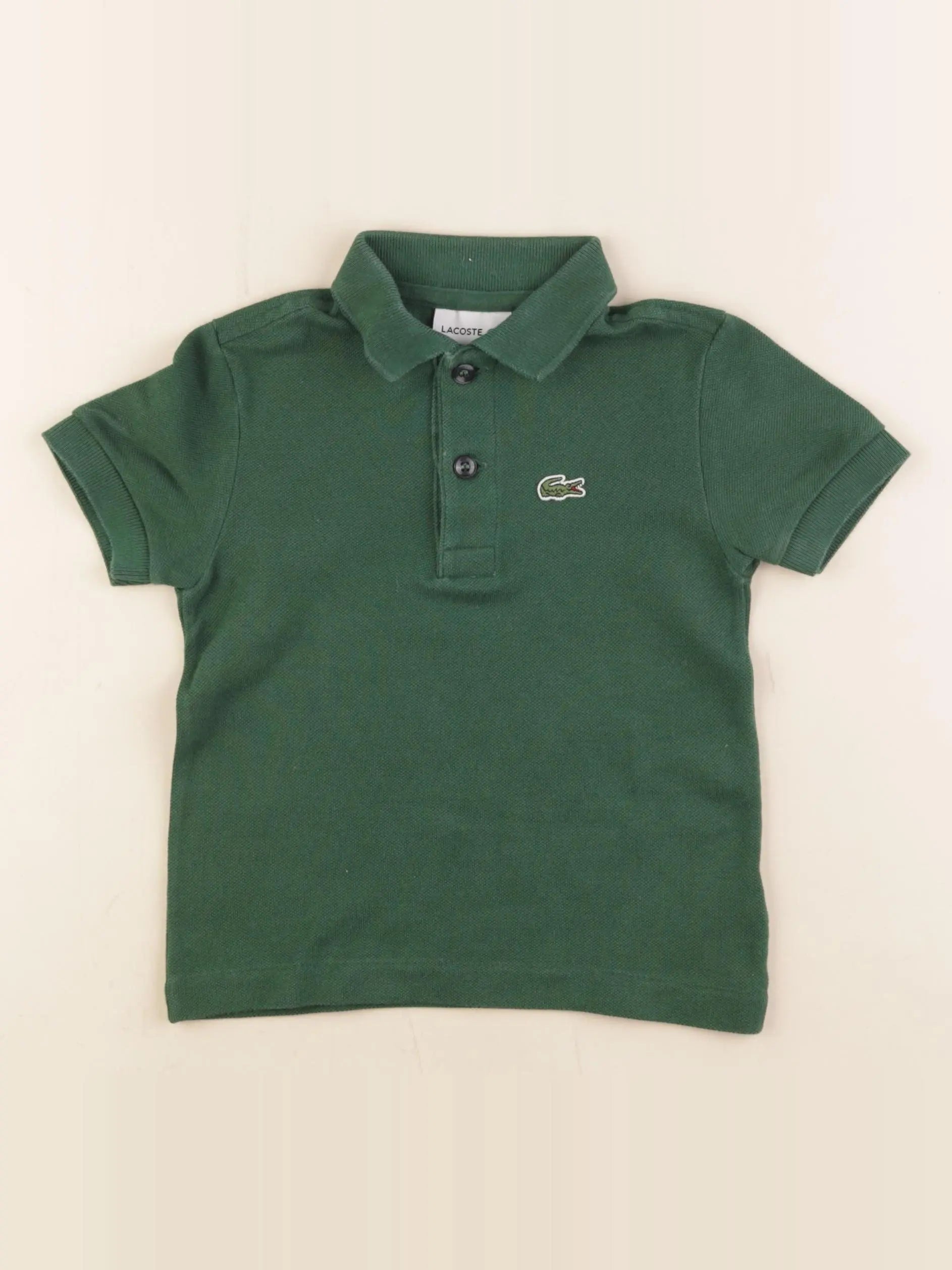 Lacoste - polo vert - 2 ans