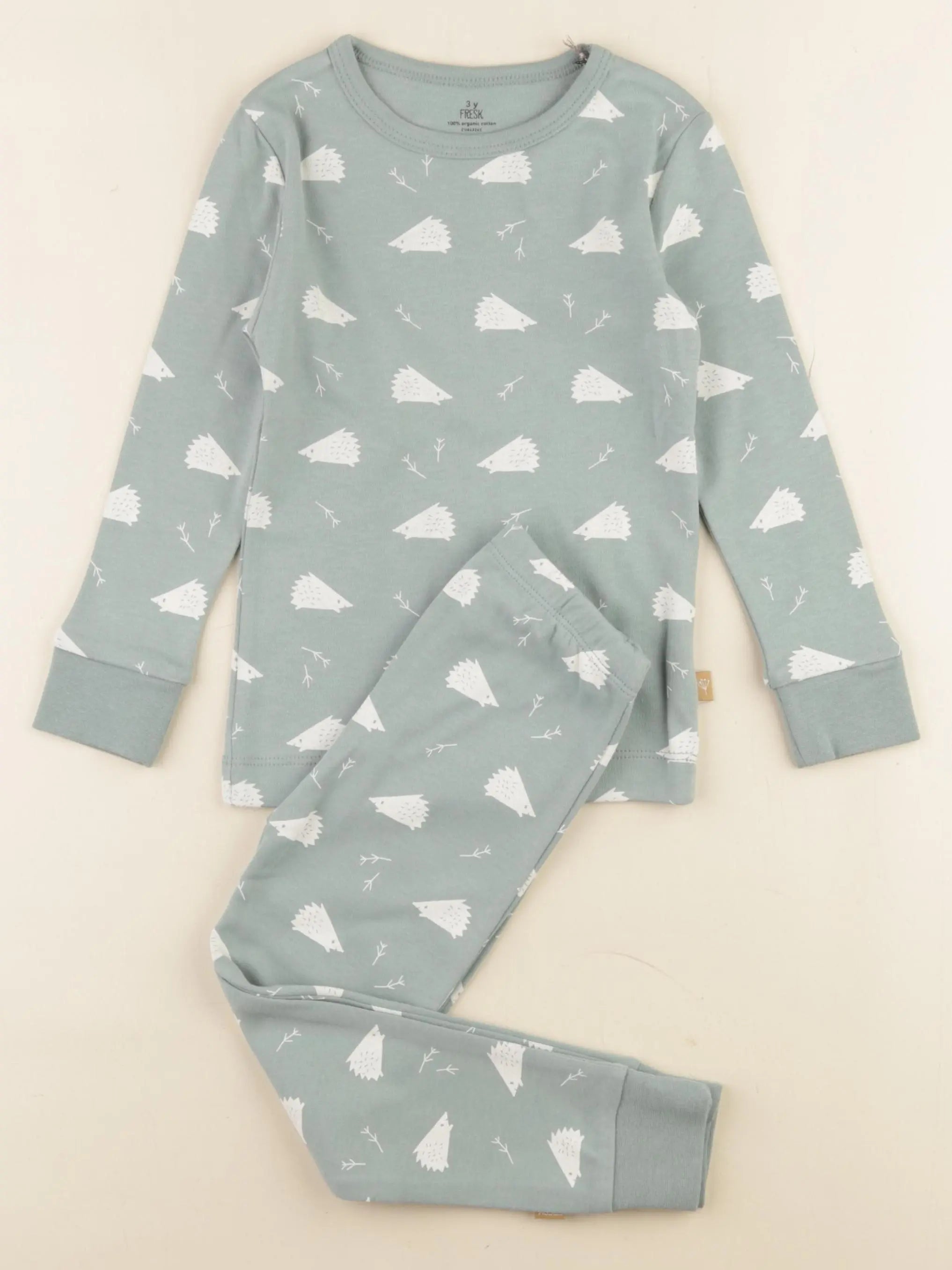 Fresk - pyjama coton vert - 3 ans