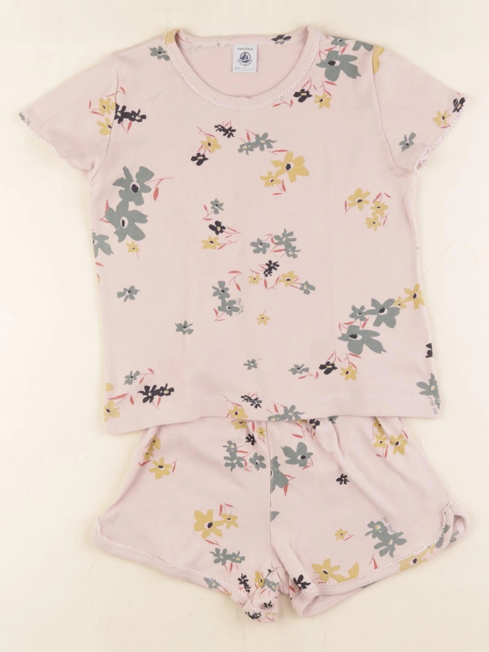 Petit Bateau - pyjama rose - 6 ans