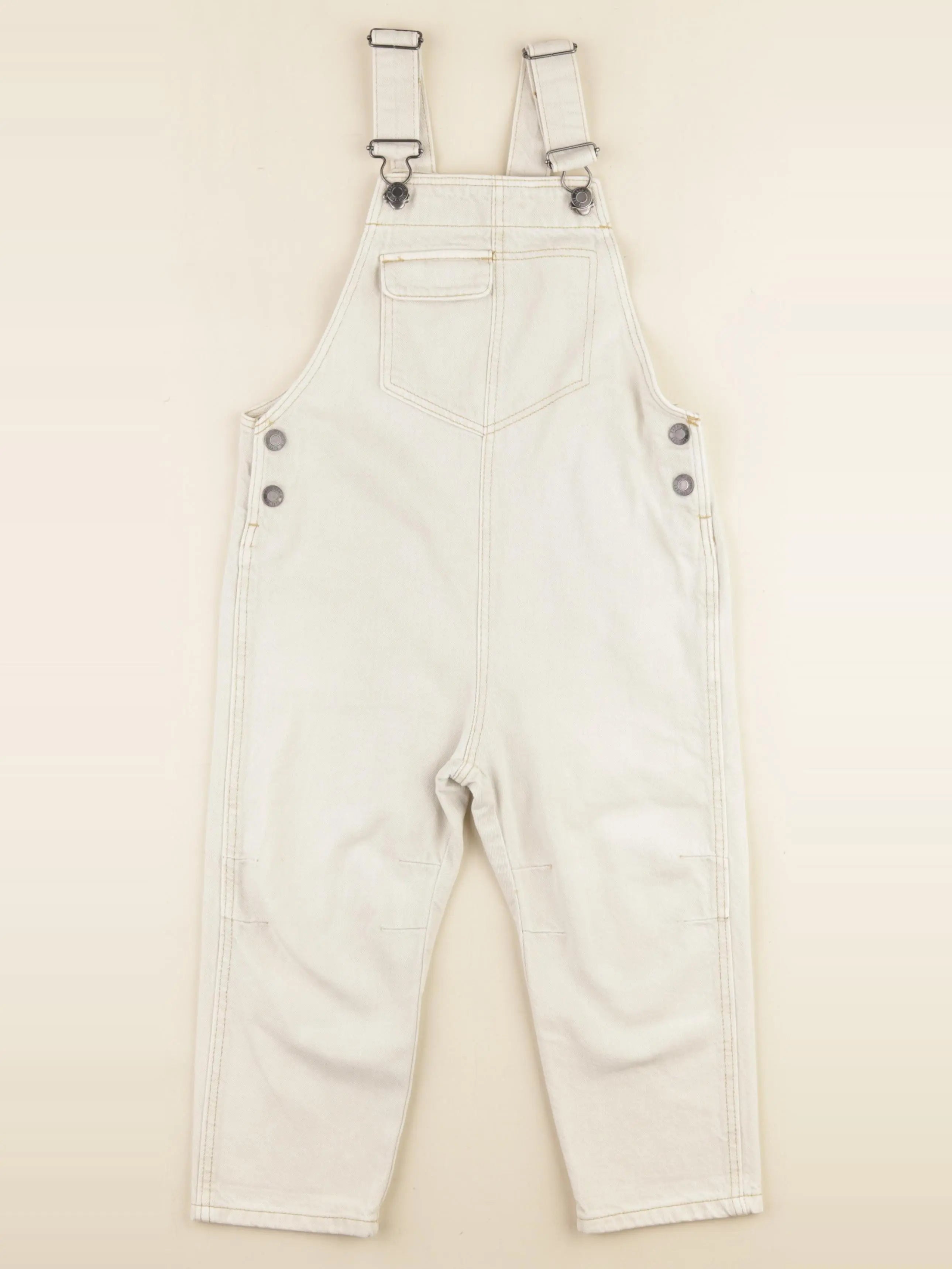 Zara - salopette blanc - 3/4 ans