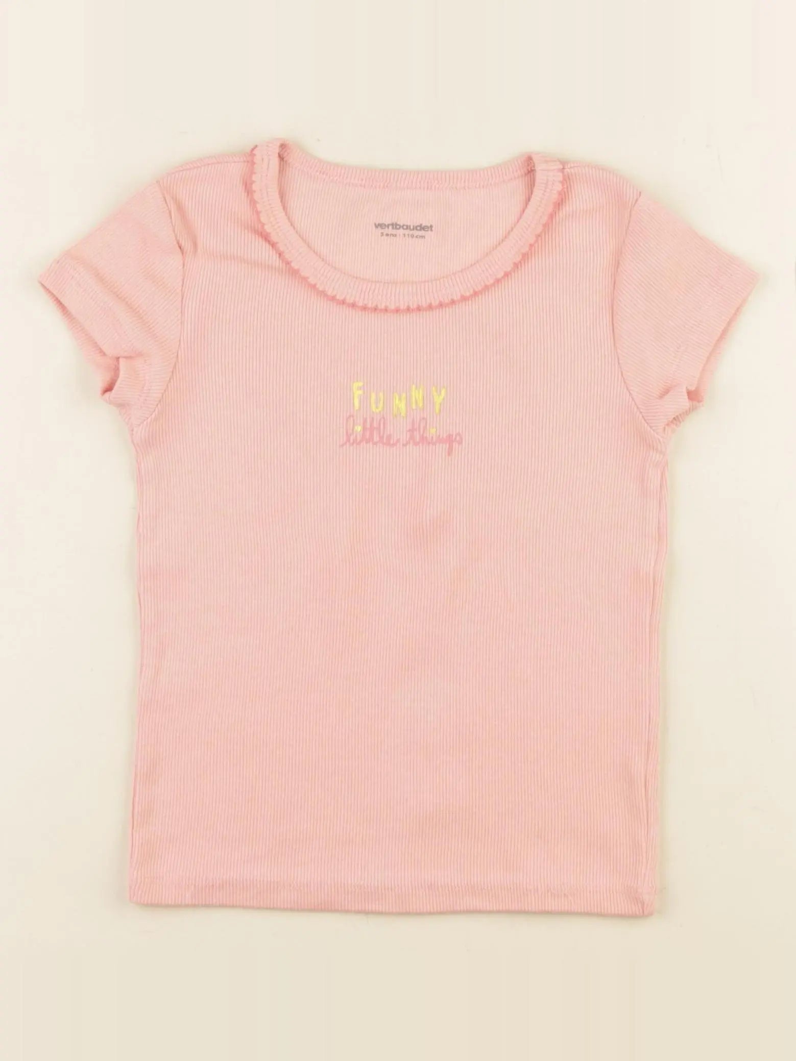 Vertbaudet - maillot de corps rose - 5 ans