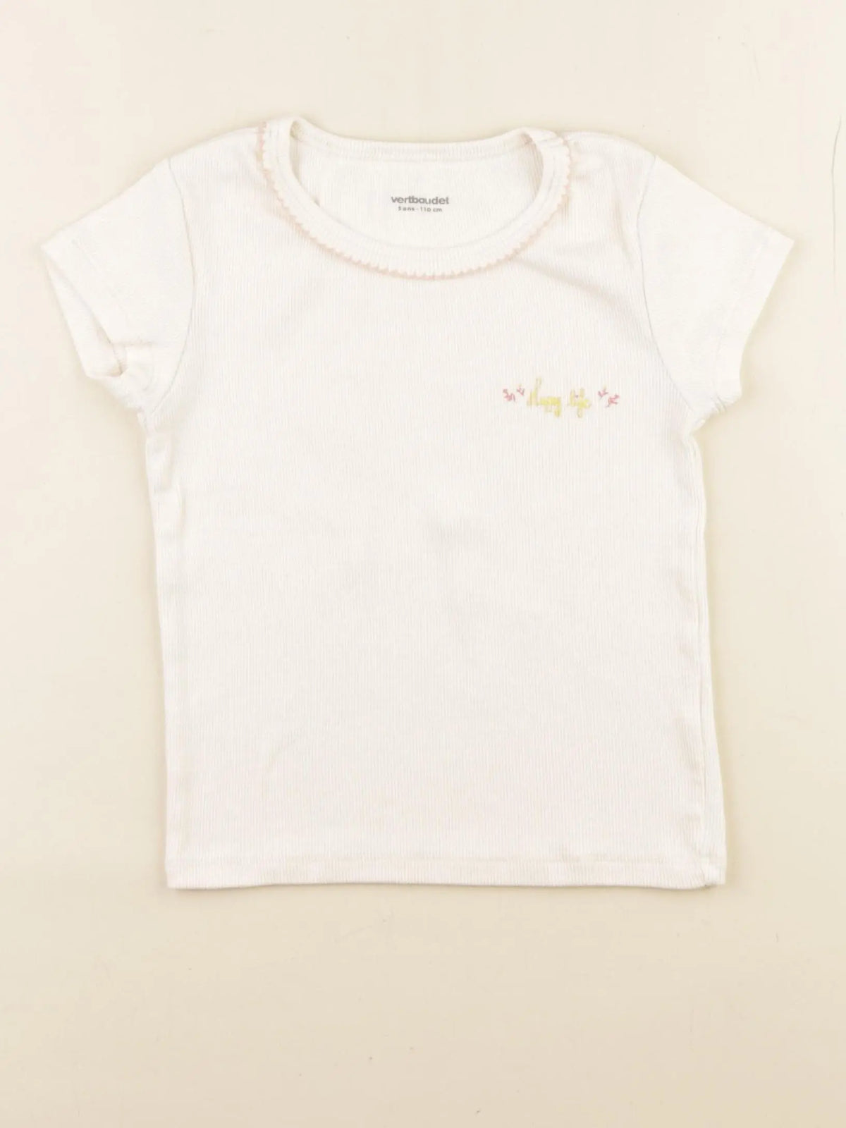 Vertbaudet - maillot de corps rose - 5 ans