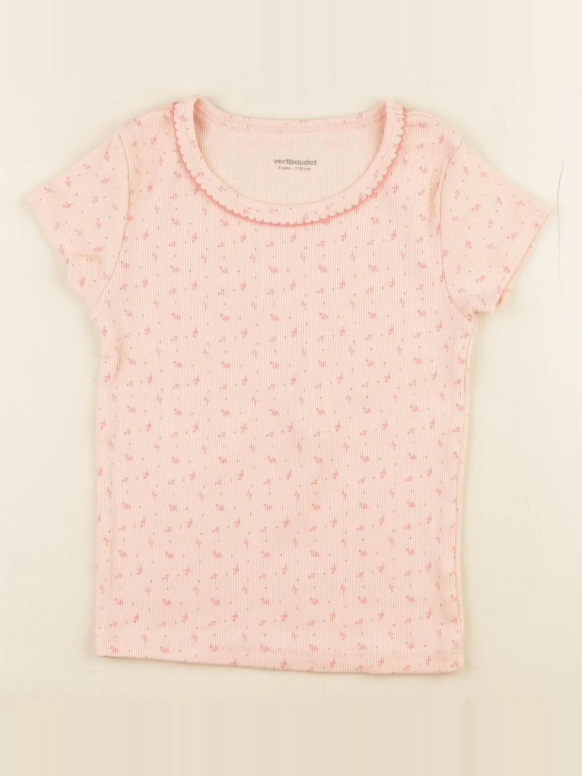 Vertbaudet - maillot de corps rose - 5 ans