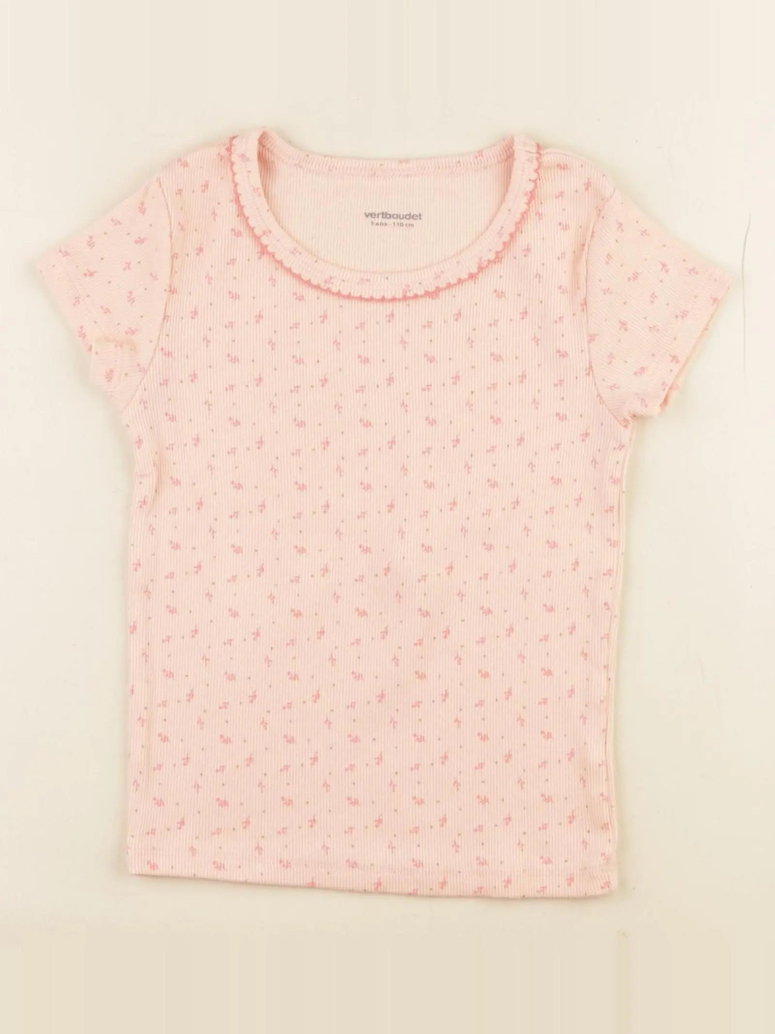 Vertbaudet - maillot de corps rose - 5 ans
