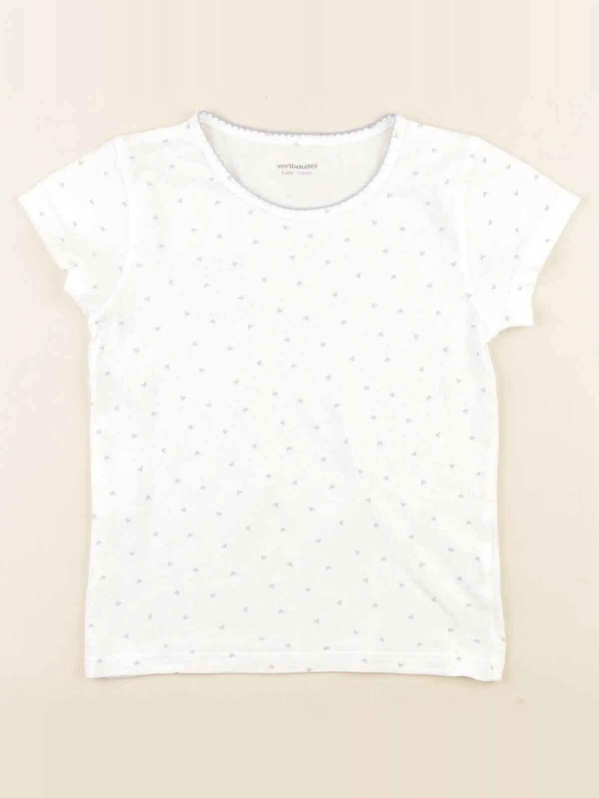 Vertbaudet - maillot de corps blanc - 5 ans