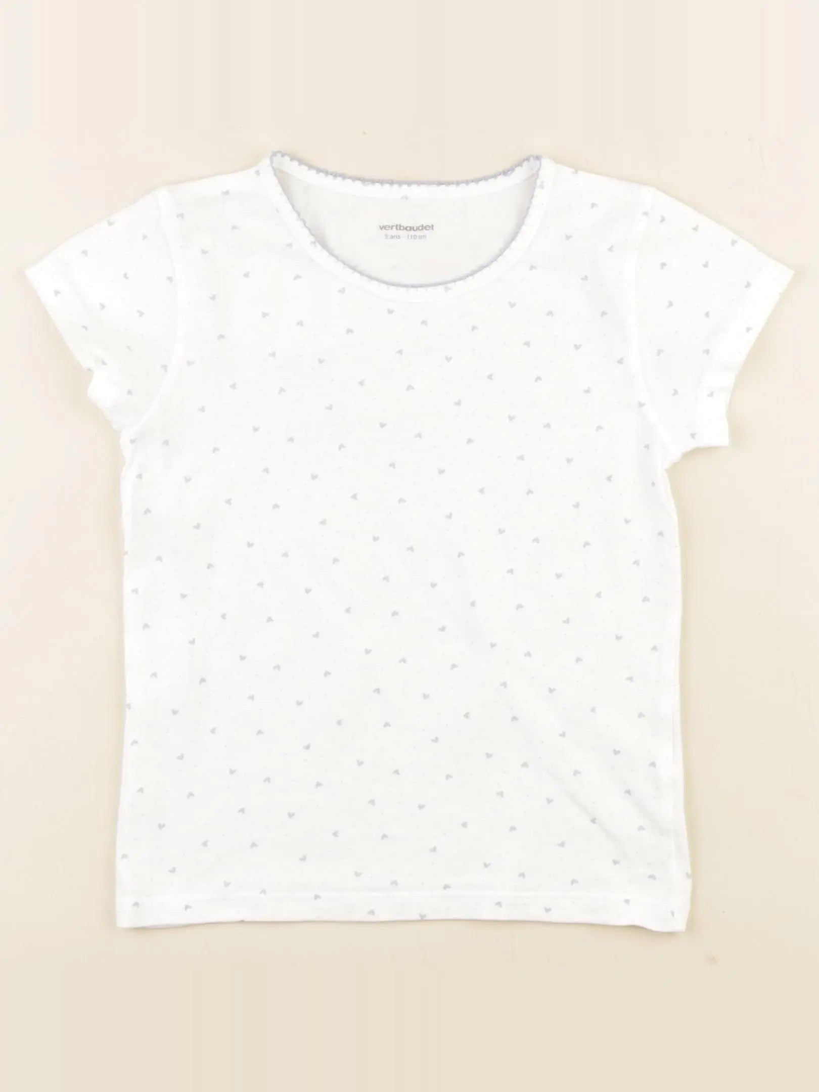 Vertbaudet - maillot de corps blanc - 5 ans