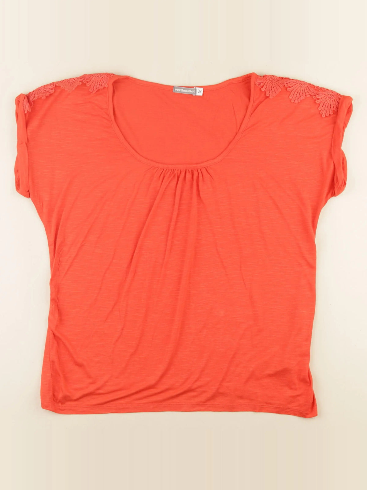 Vertbaudet - tee-shirt grossesse rouge - 38