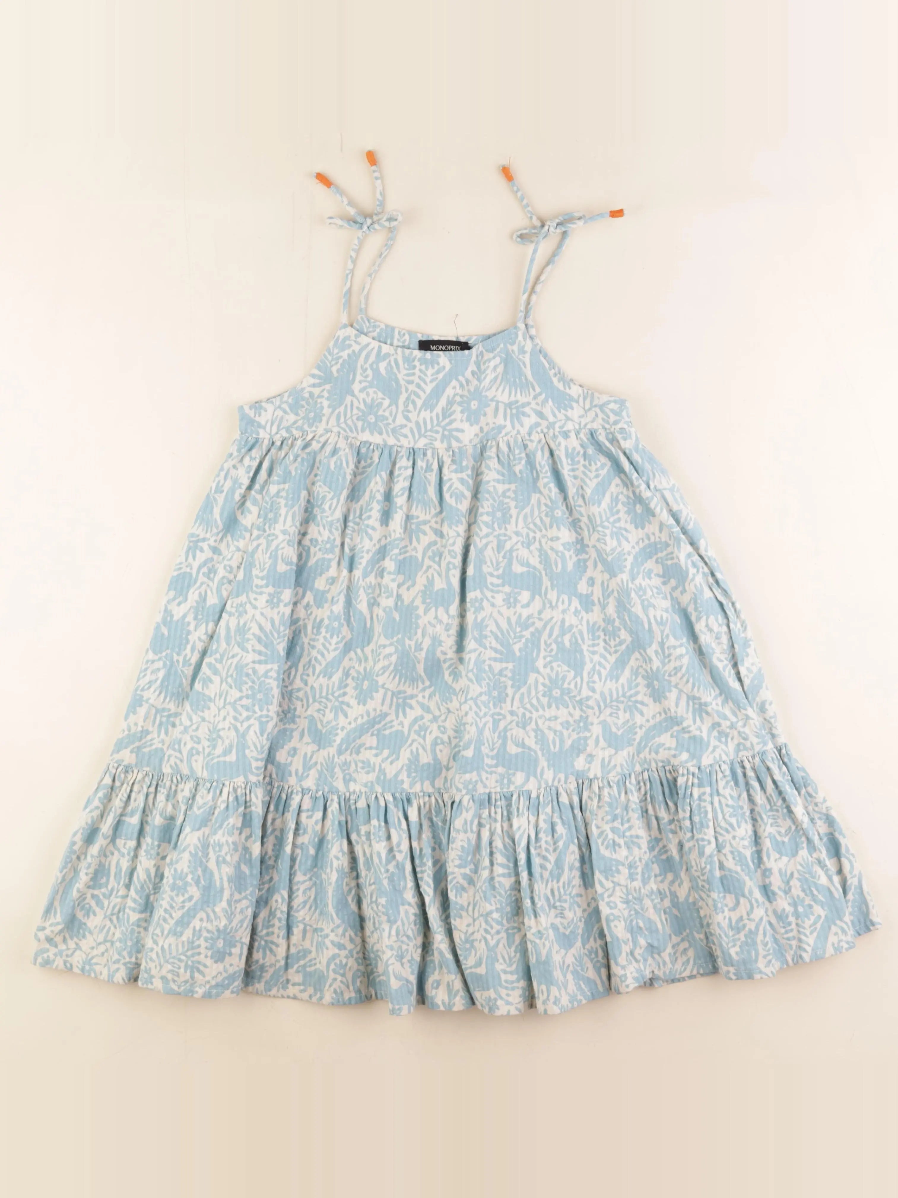 Monoprix - robe bleu - 8 ans