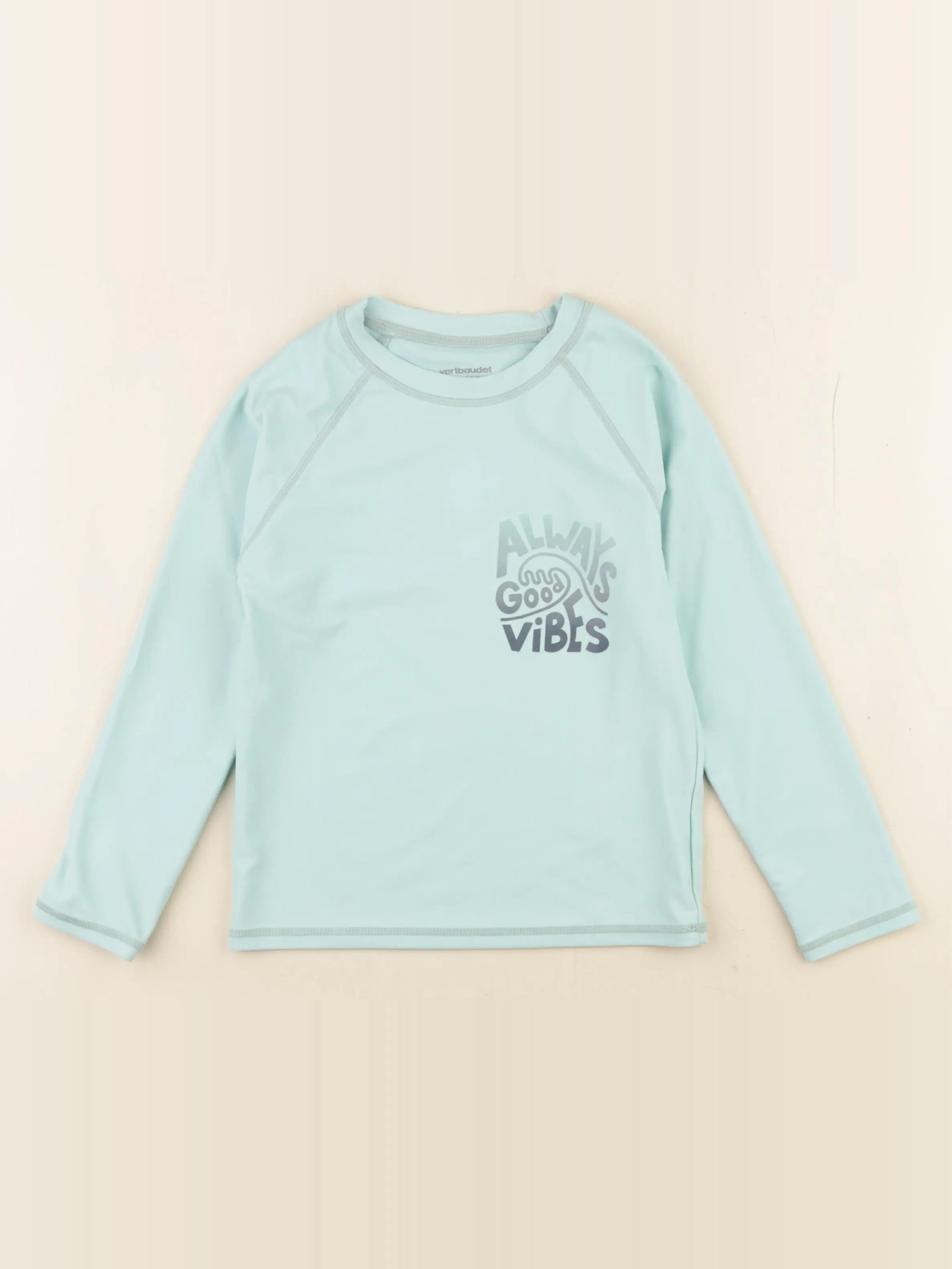 Vertbaudet - tee-shirt de bain bleu - 6 ans