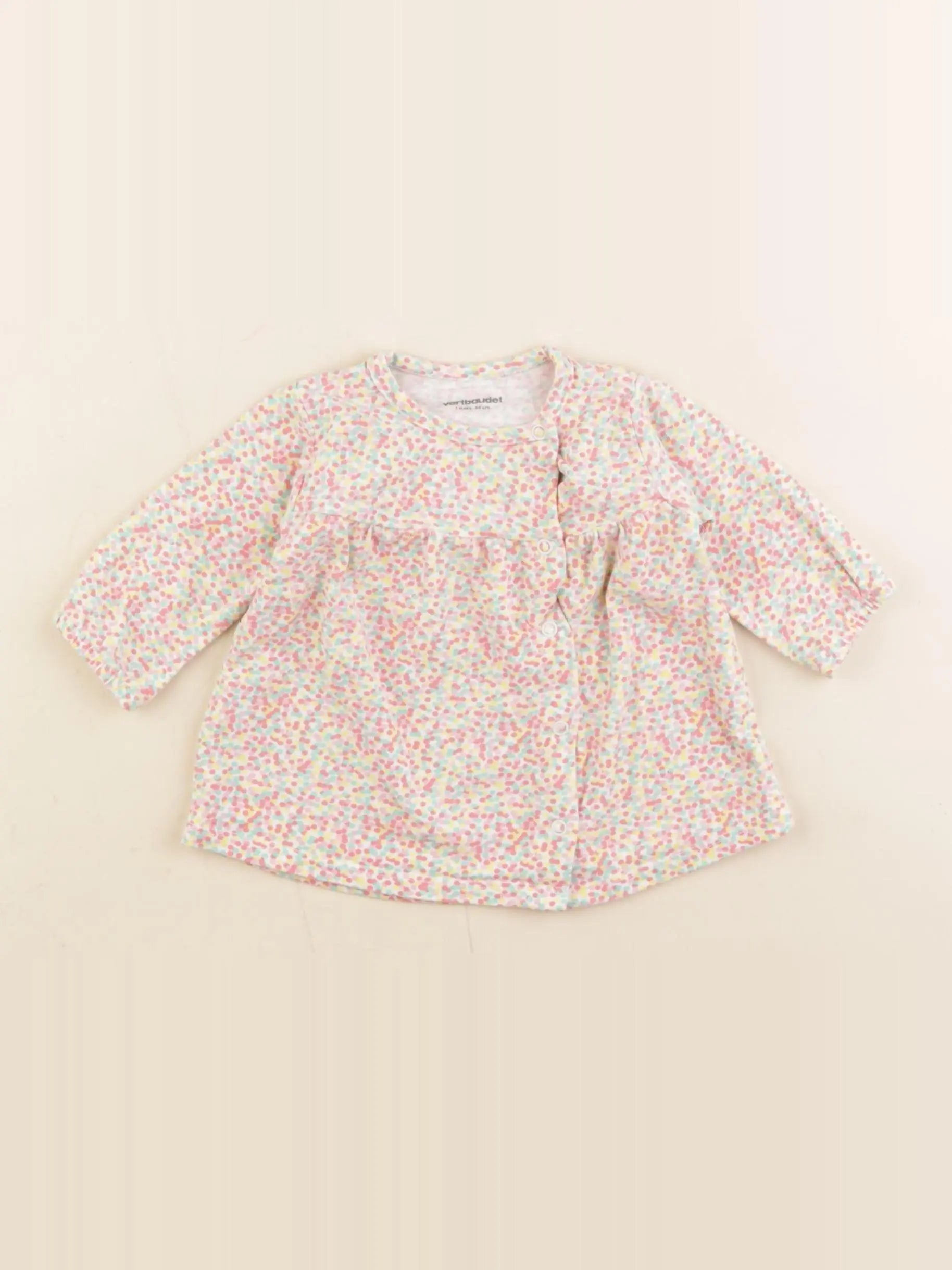 Vertbaudet - robe multicolore - 1 mois