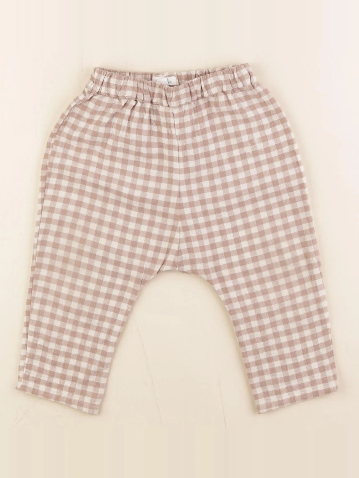 Vertbaudet - sarouel beige, marron - 18 mois