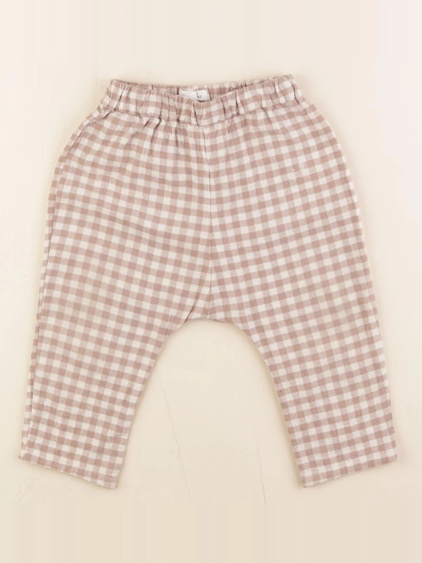 Vertbaudet - sarouel beige, marron - 18 mois