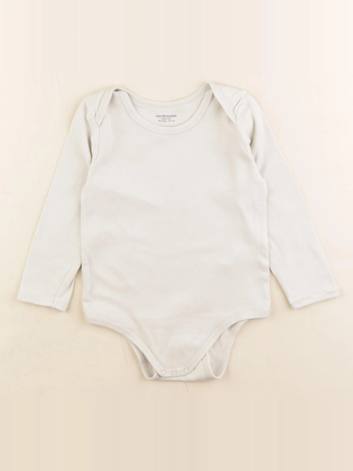 Vertbaudet - body beige - 36 mois