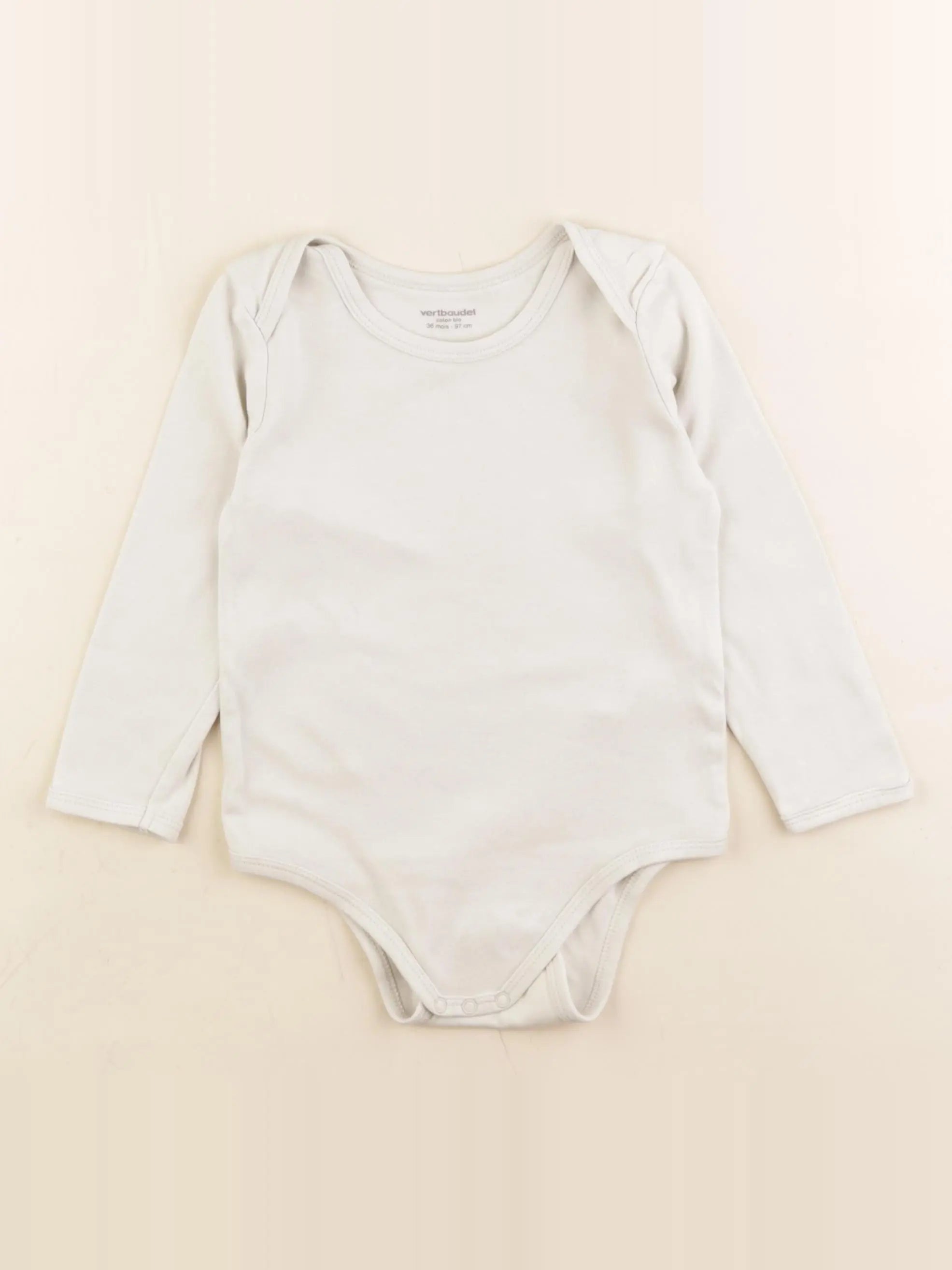 Vertbaudet - body beige - 36 mois