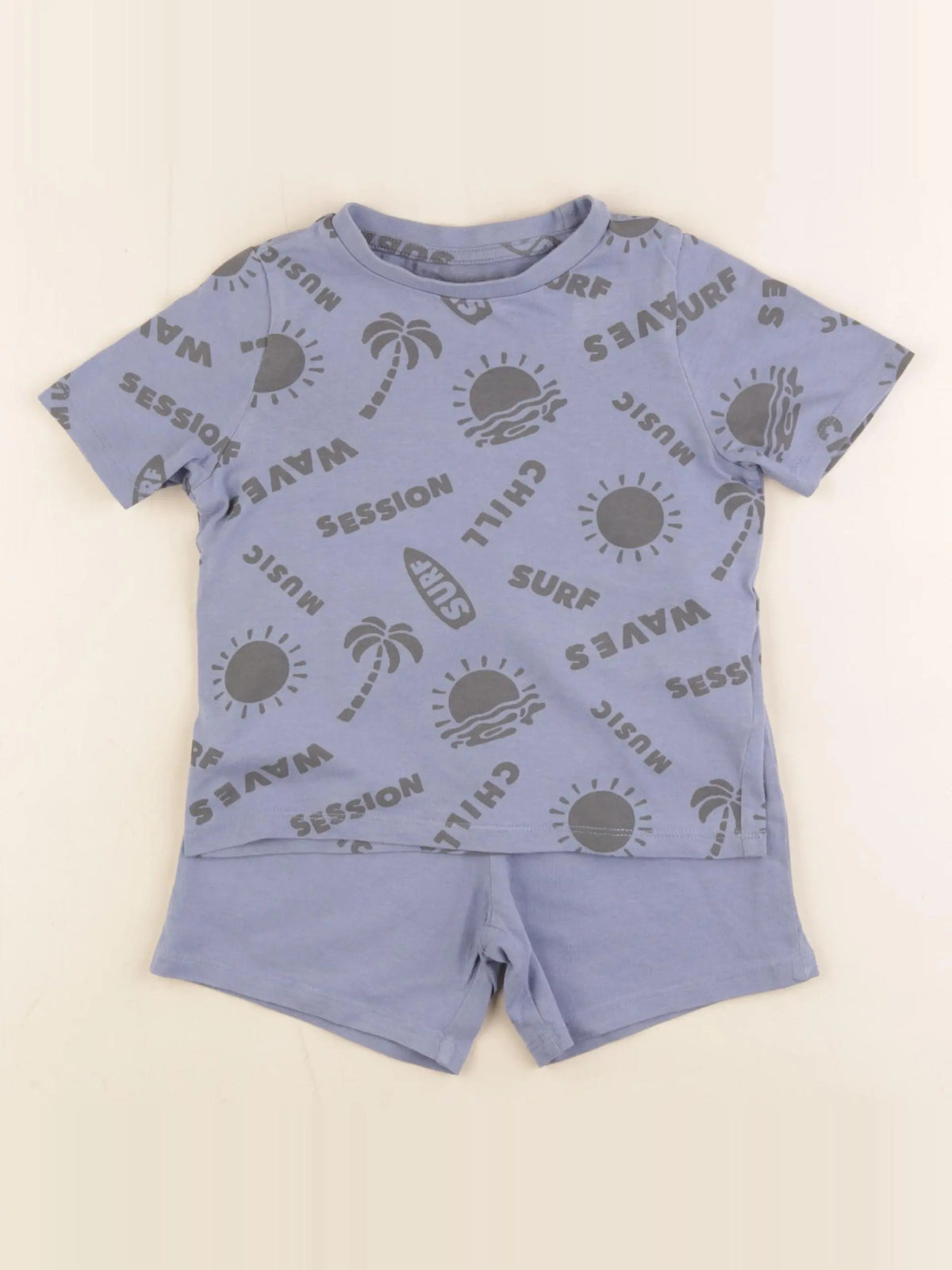 Vertbaudet - pyjama coton bleu - 3 ans