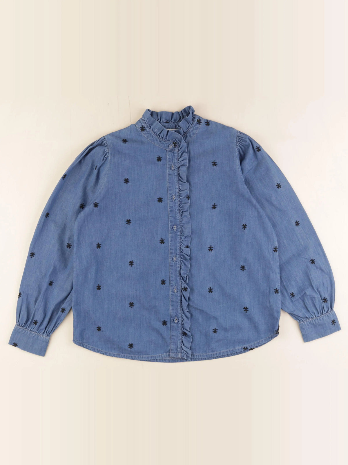Monoprix - blouse bleu - 10 ans
