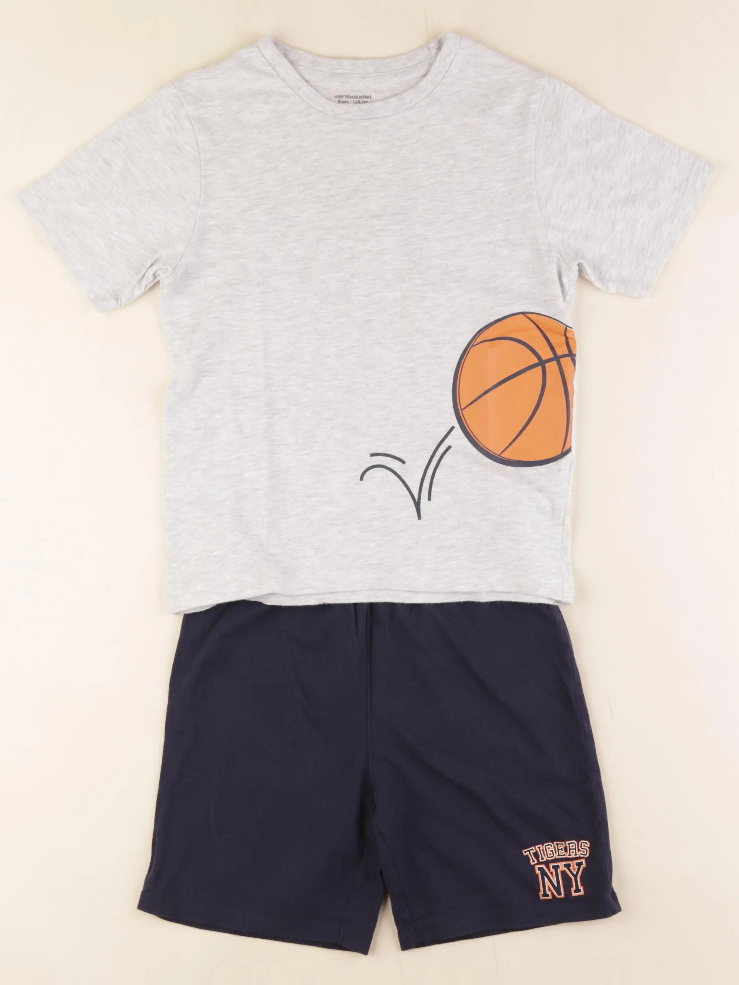 Vertbaudet - pyjama coton multicolore - 8 ans