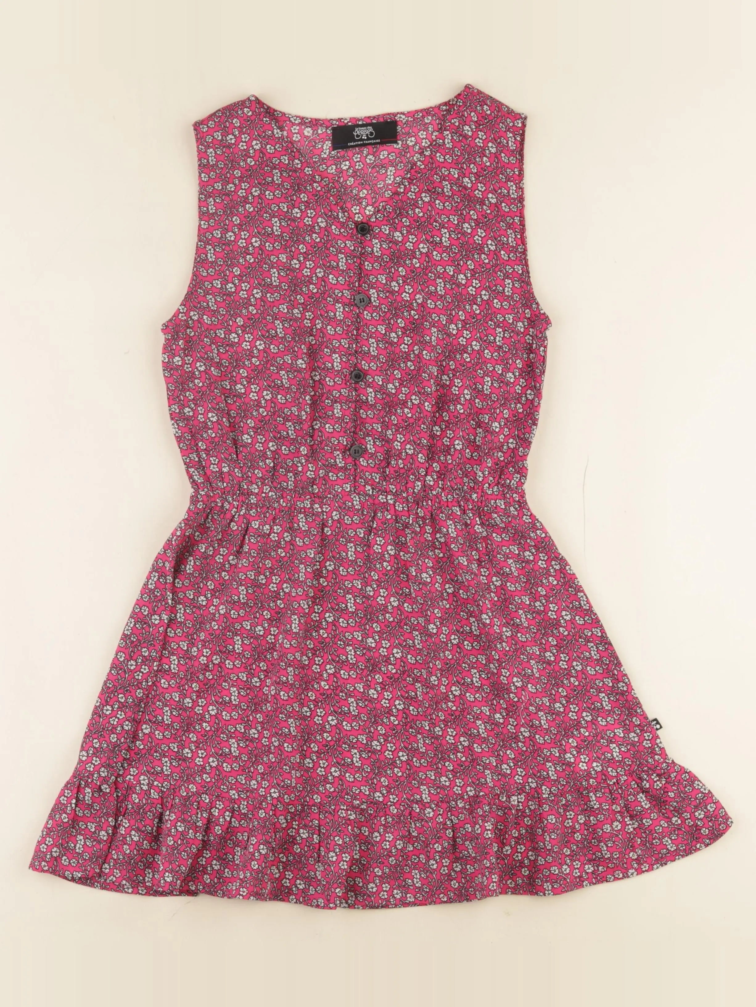 Le temps des cerises  - robe rose - 8 ans