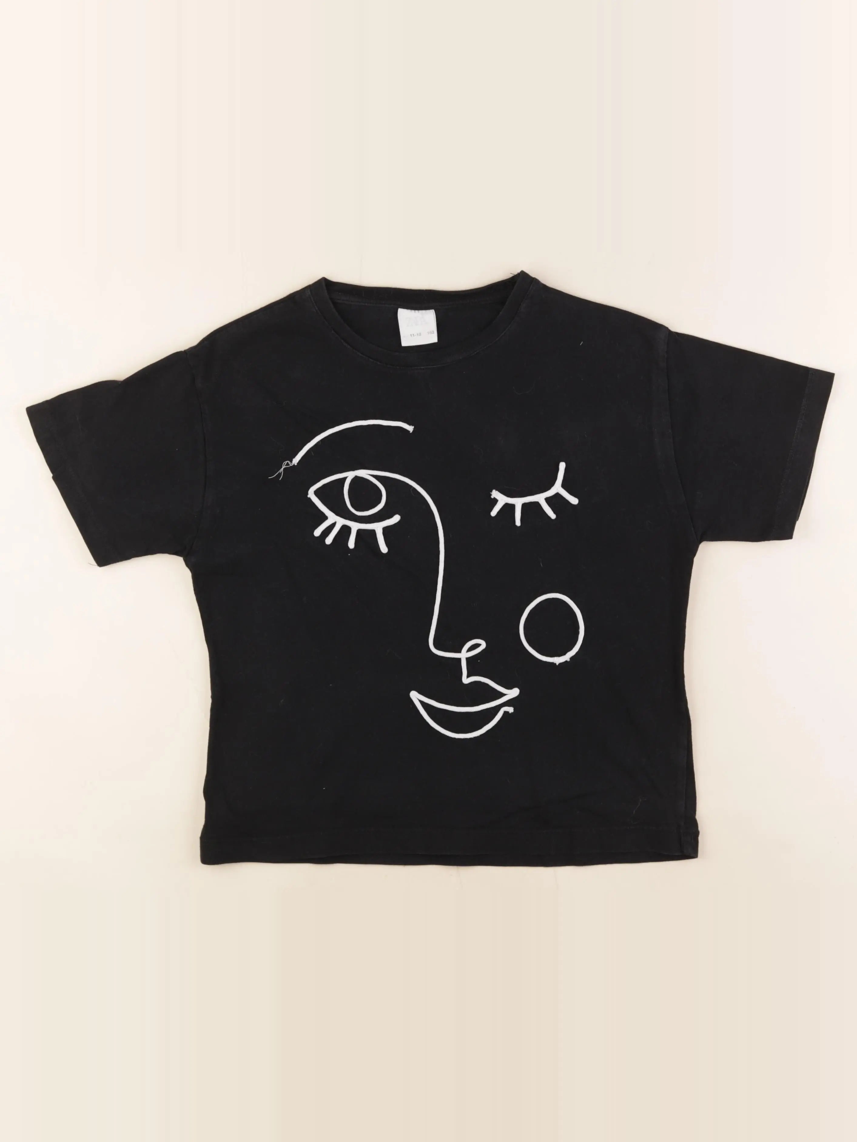 Zara - tee-shirt noir - 11/12 ans