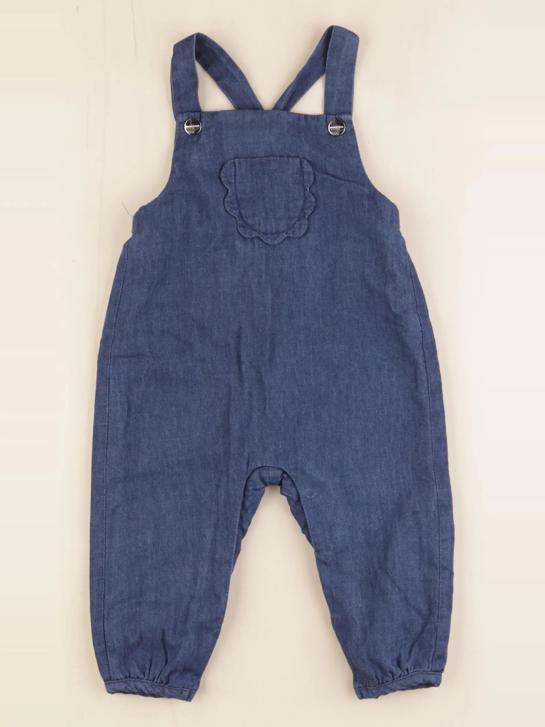 Jacadi - combinaison doublé bleu - 12 mois