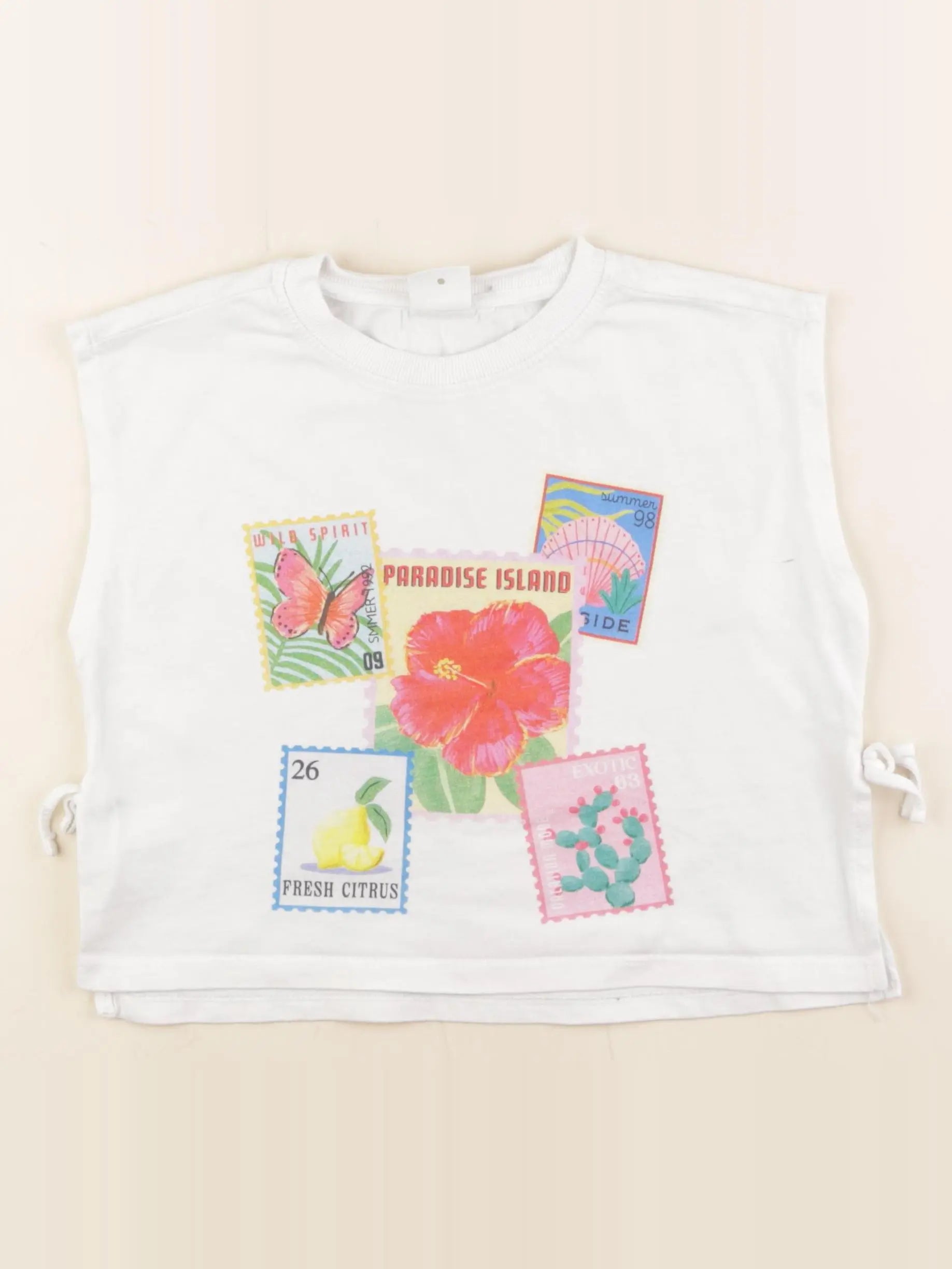 Zara - tee-shirt blanc - 9/10 ans