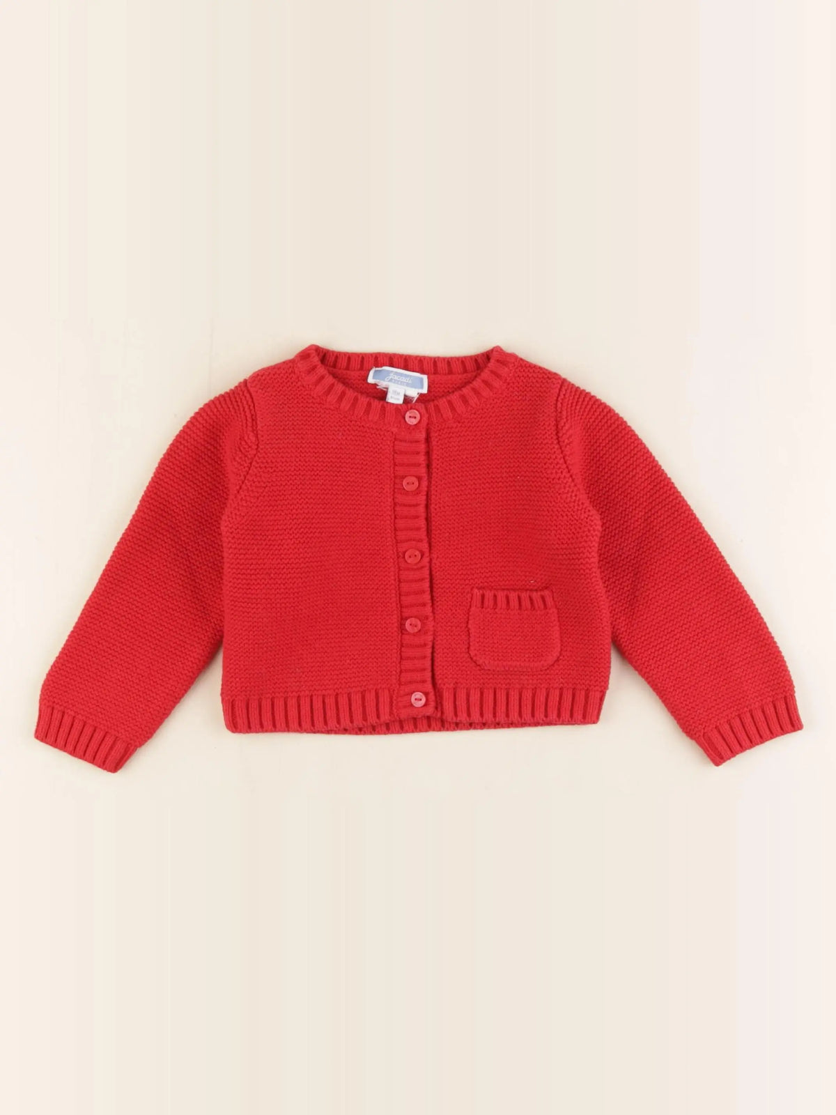 Jacadi - gilet rouge - 18 mois