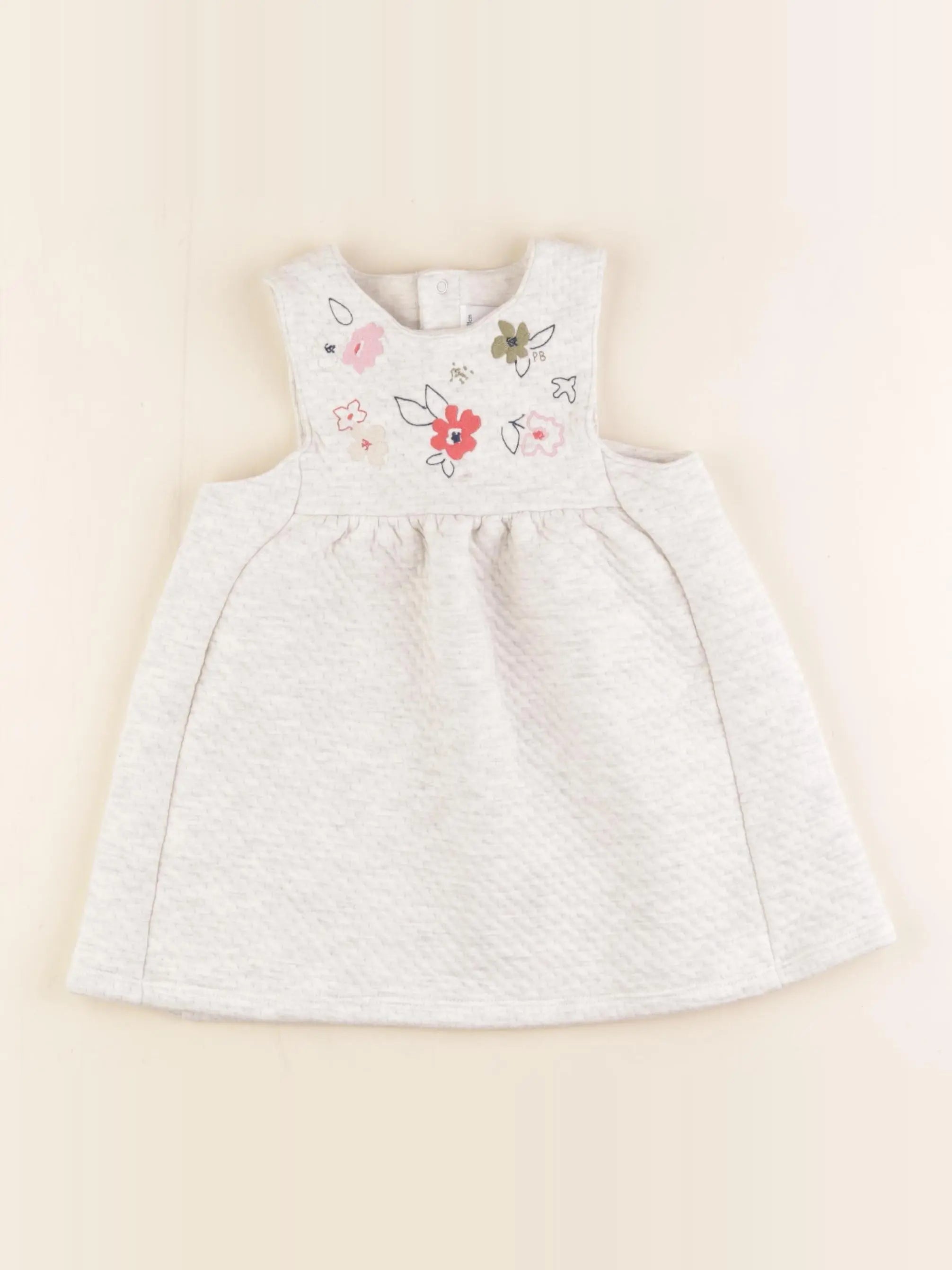 Petit Bateau - robe gris - 18 mois