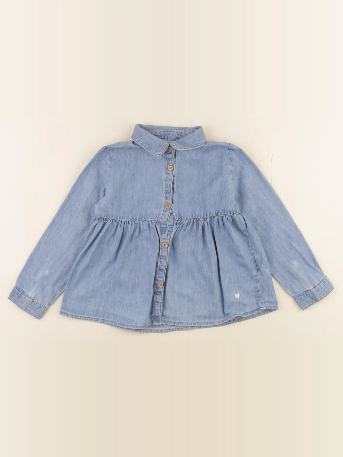 Vertbaudet - blouse bleu - 4 ans