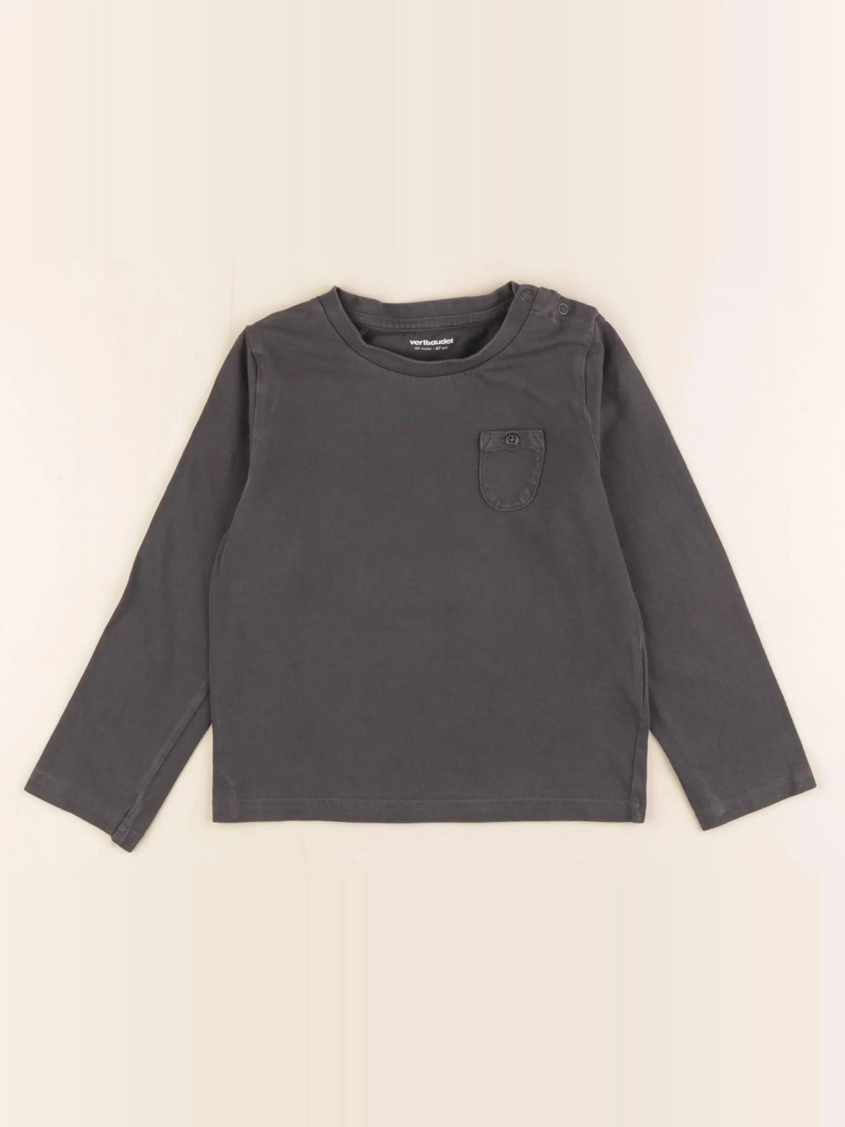 Vertbaudet - tee-shirt gris - 36 mois