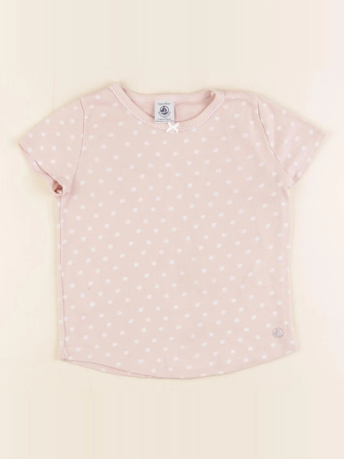 Petit Bateau - maillot de corps rose - 3 ans
